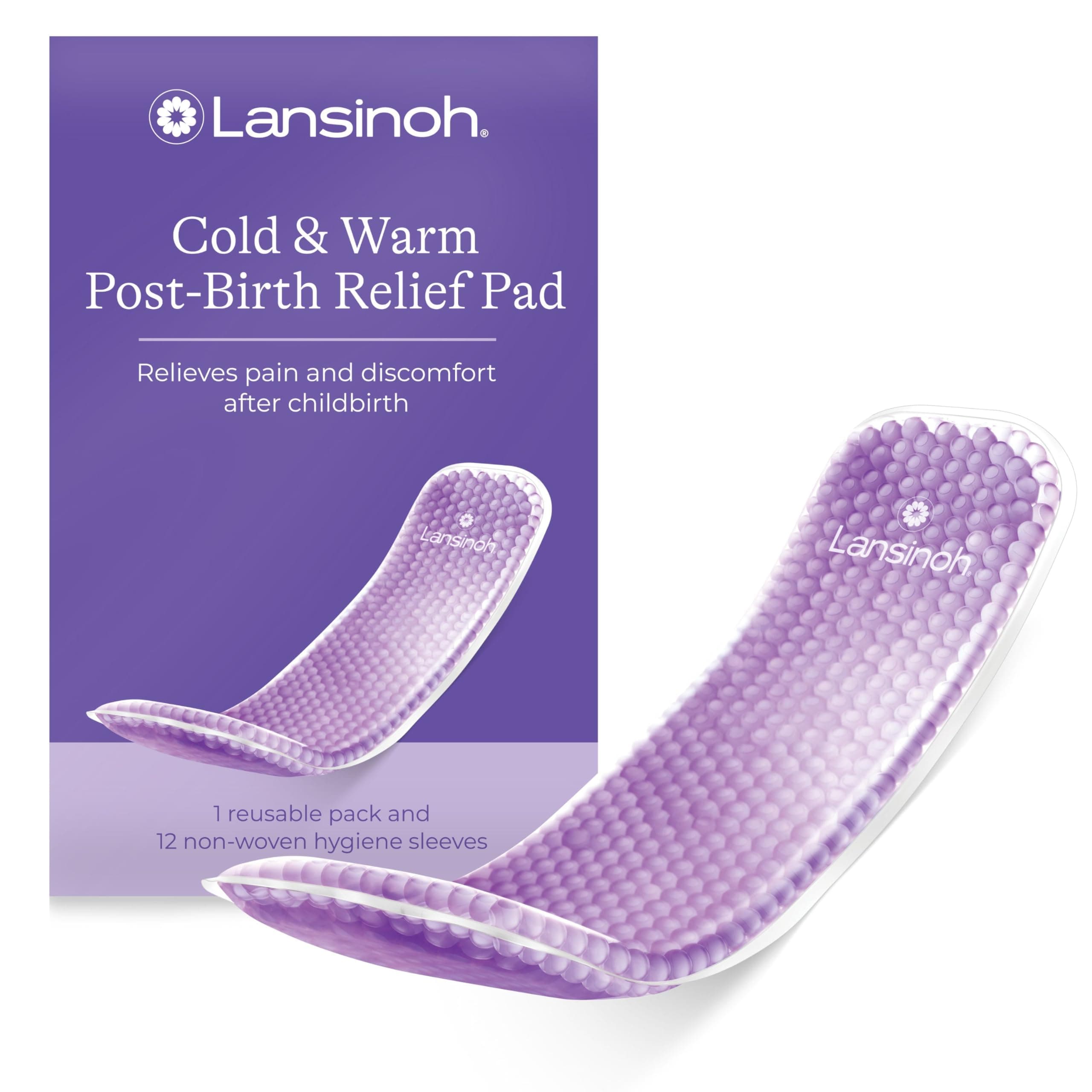Cold & Warm Perineal Relief Pads - Reusable Freezer Microwave - Post-Birth Cooling Pads - Postpartum Essentials