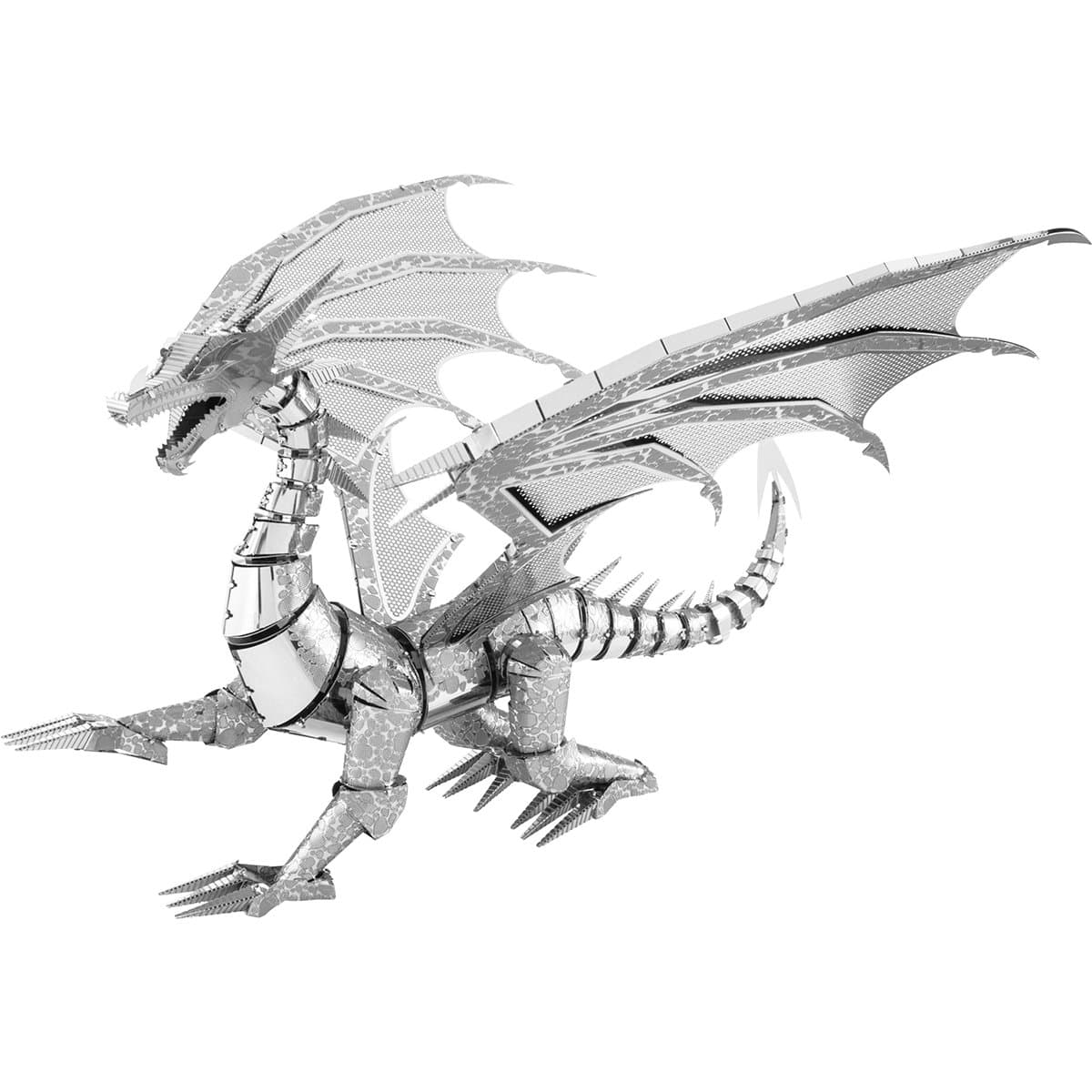 Fascinations Iconx Silver Dragon 3D Model Kit