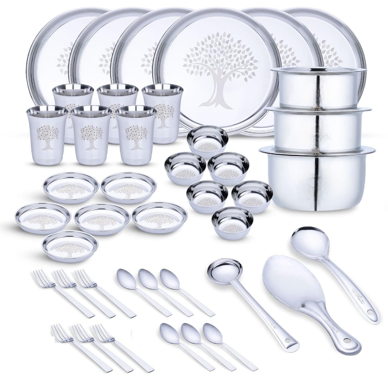 LiMETRO STEELStainless Dinner Set (Serves 6)