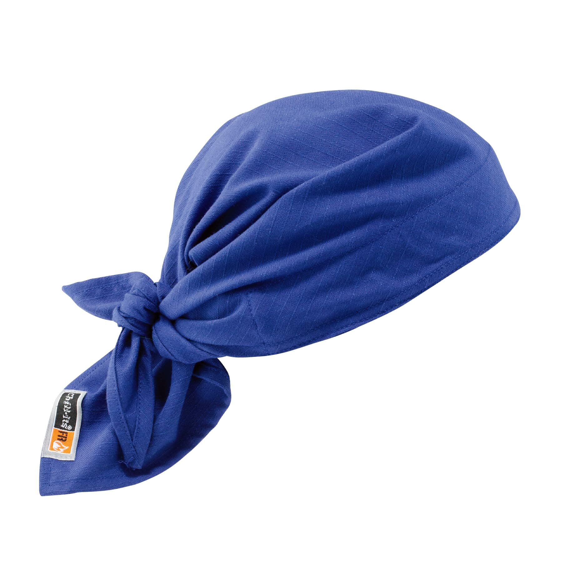 Cooling Dew Rag, Fire Resistant, Evaporative Polymer Crystals for Cooling Relief, Ergodyne Chill Its 6710FR,Blue