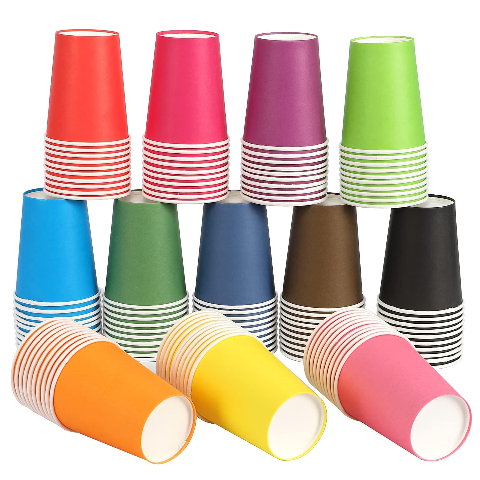 120pcs color paper cup