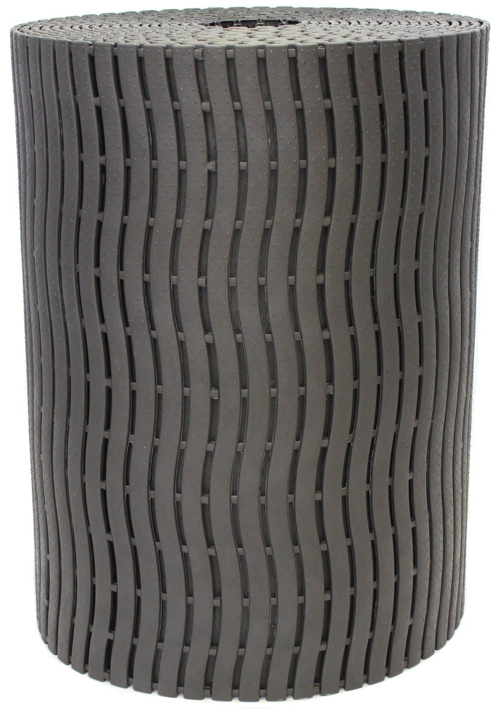 Bene Domo Ultima Modular Connectable Sauna Pool Spa Bath Bathroom Shower Non Slip Wet Area Mat Black (Black 58x70)