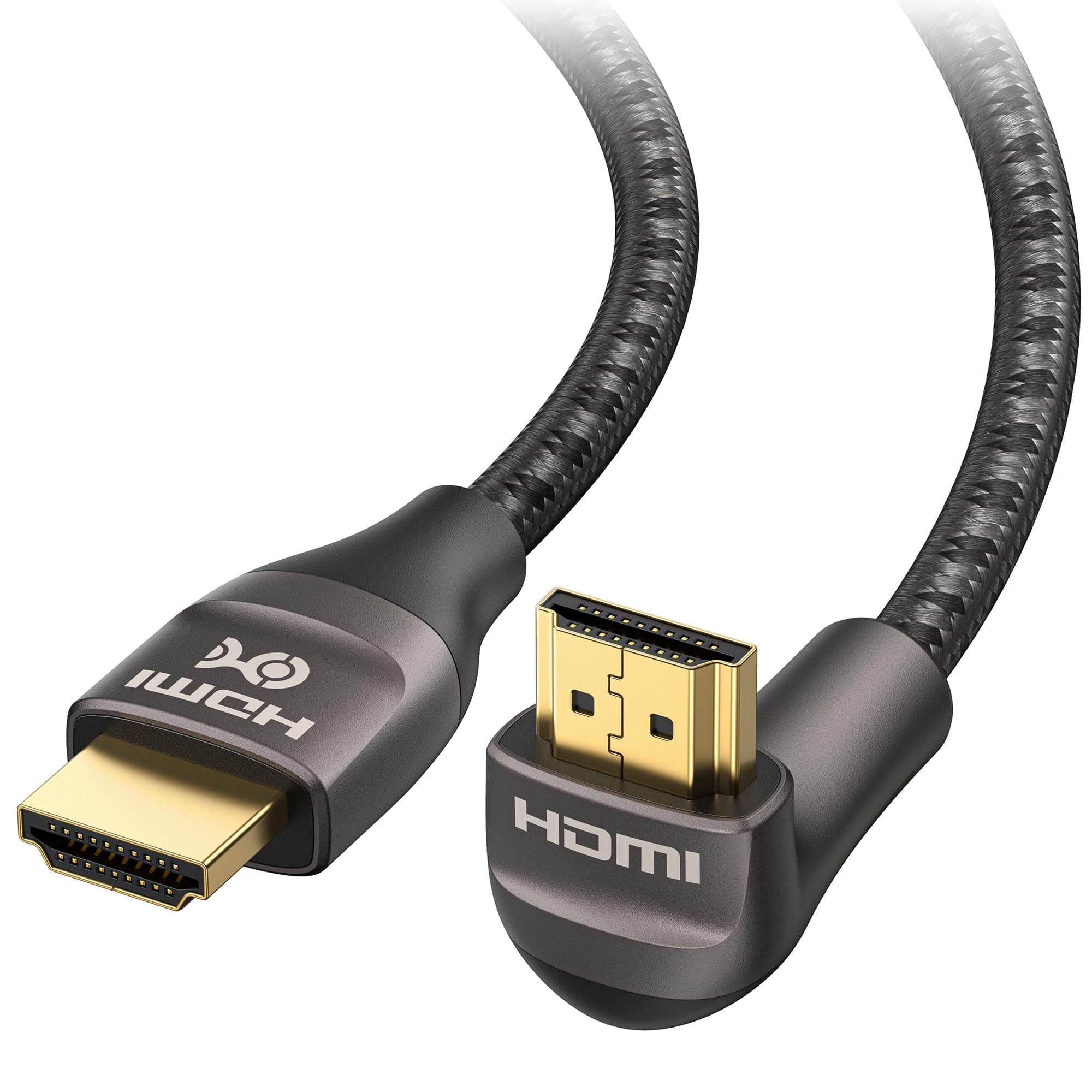 Cable Matters 48Gbps Ultra HD 8K Right Angle HDMI Cable 2m (270 Degree HDMI Cable)