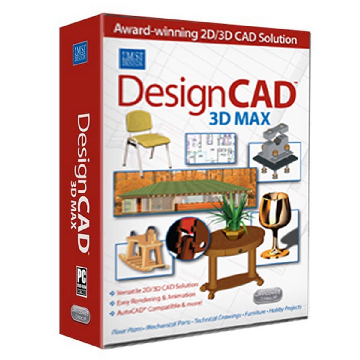 IMSI DESIGN, LLC 00D3MX22CC01 DESIGNCAD 3D MAX V22 -WIN XP,VISTA,WIN 7