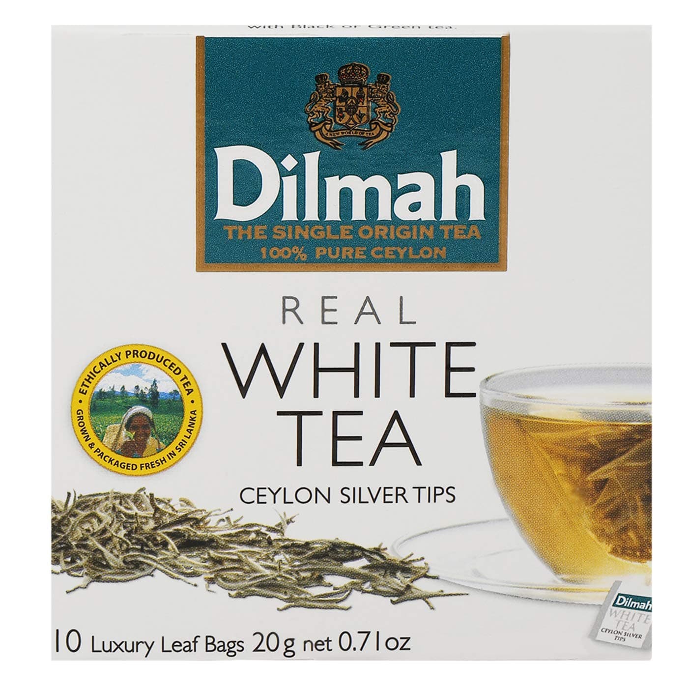 Dilmah White Tea Ceylon Silver Tips, 20g