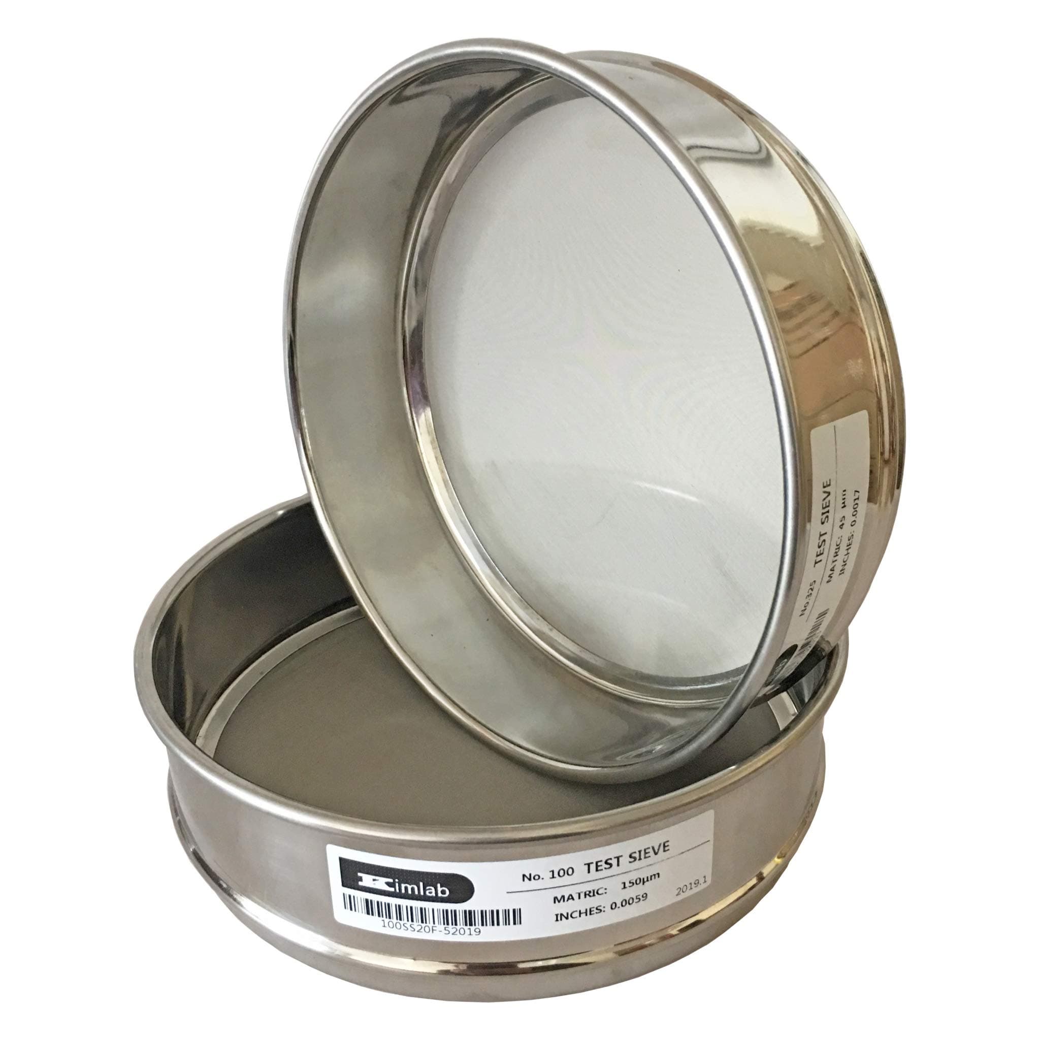 ISO3310 STD Test Sieve #325 / 45μm Mesh Size,All Stainless Steel,200mm Diameter