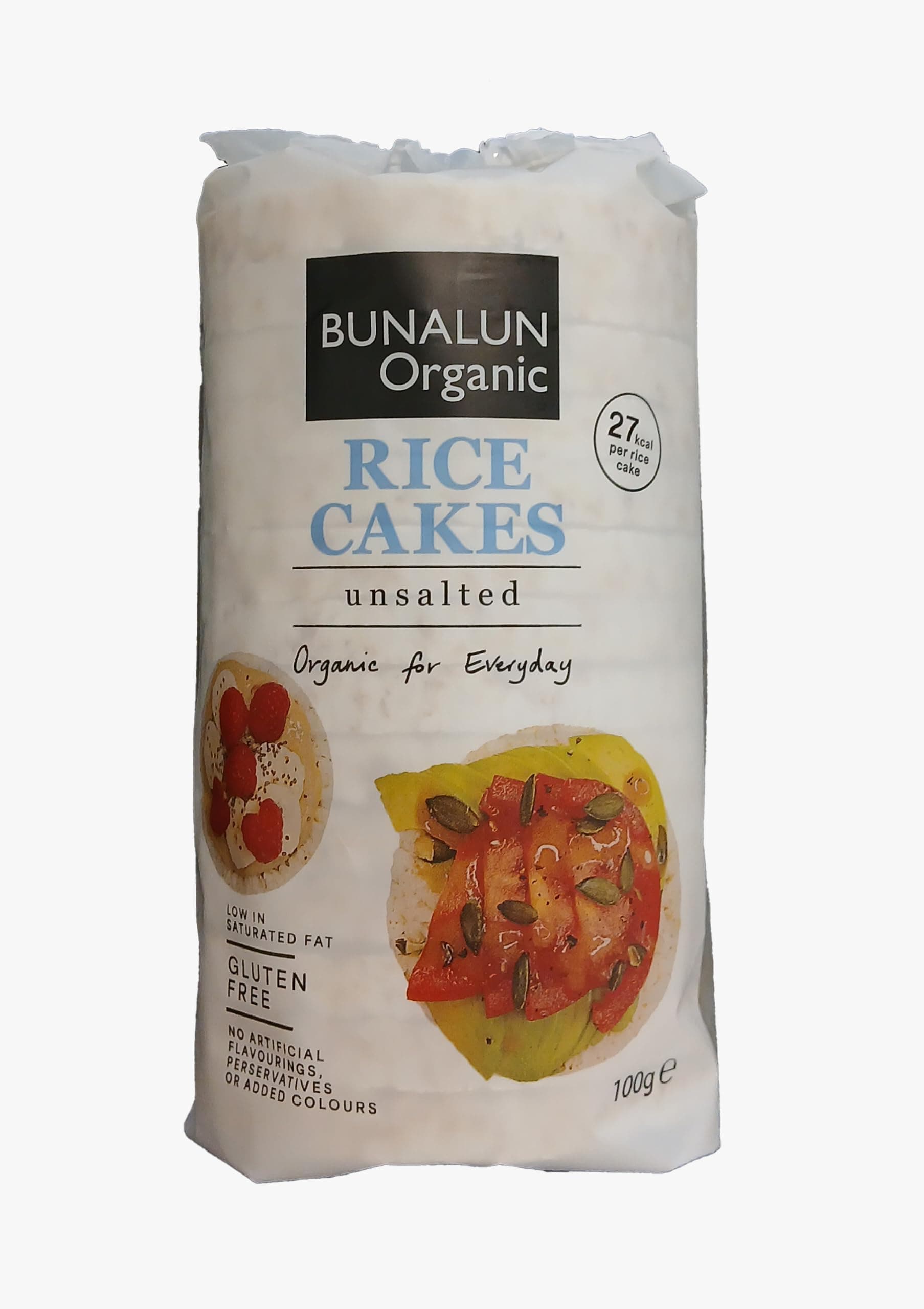 Bunalun Organic unsalted rice cakes,100 gm