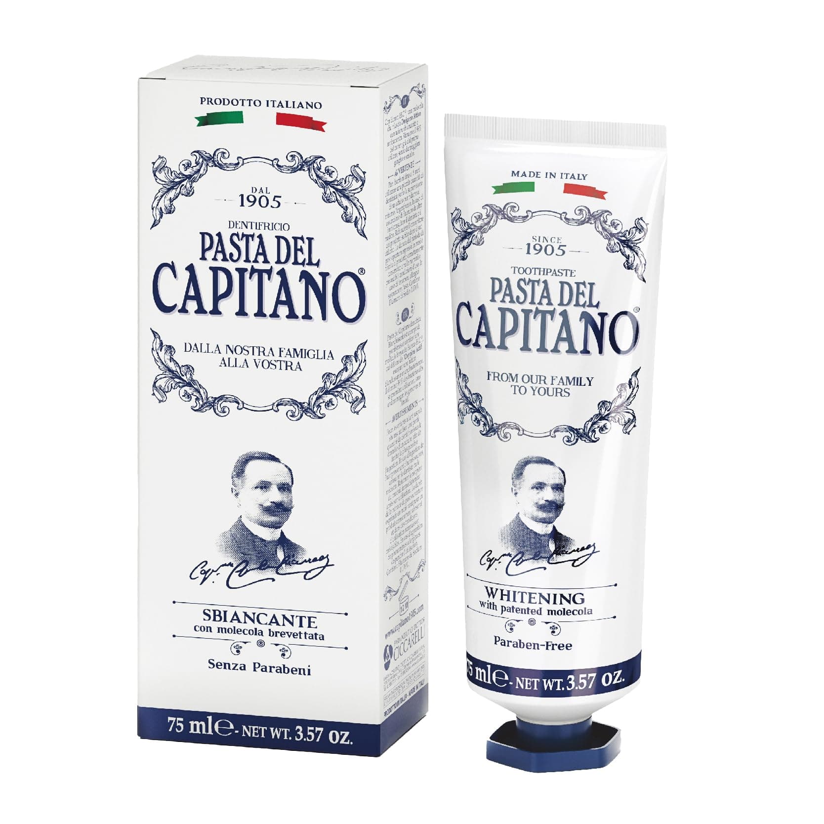 Pasta del Capitano 1905 Whitening Toothpaste, 75 ml