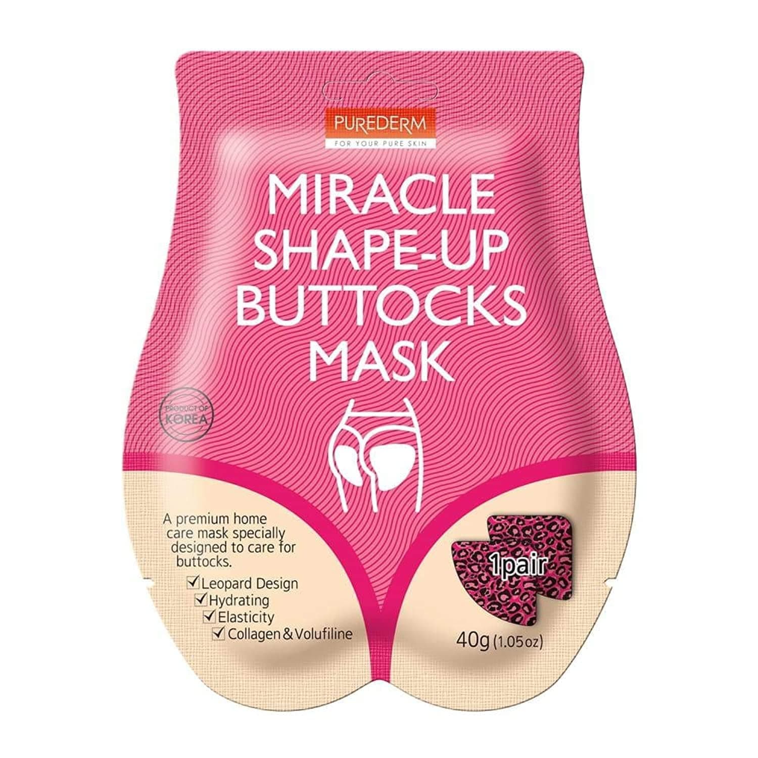 PuredermMiracle Shape-Up Buttocks Mask - 40g