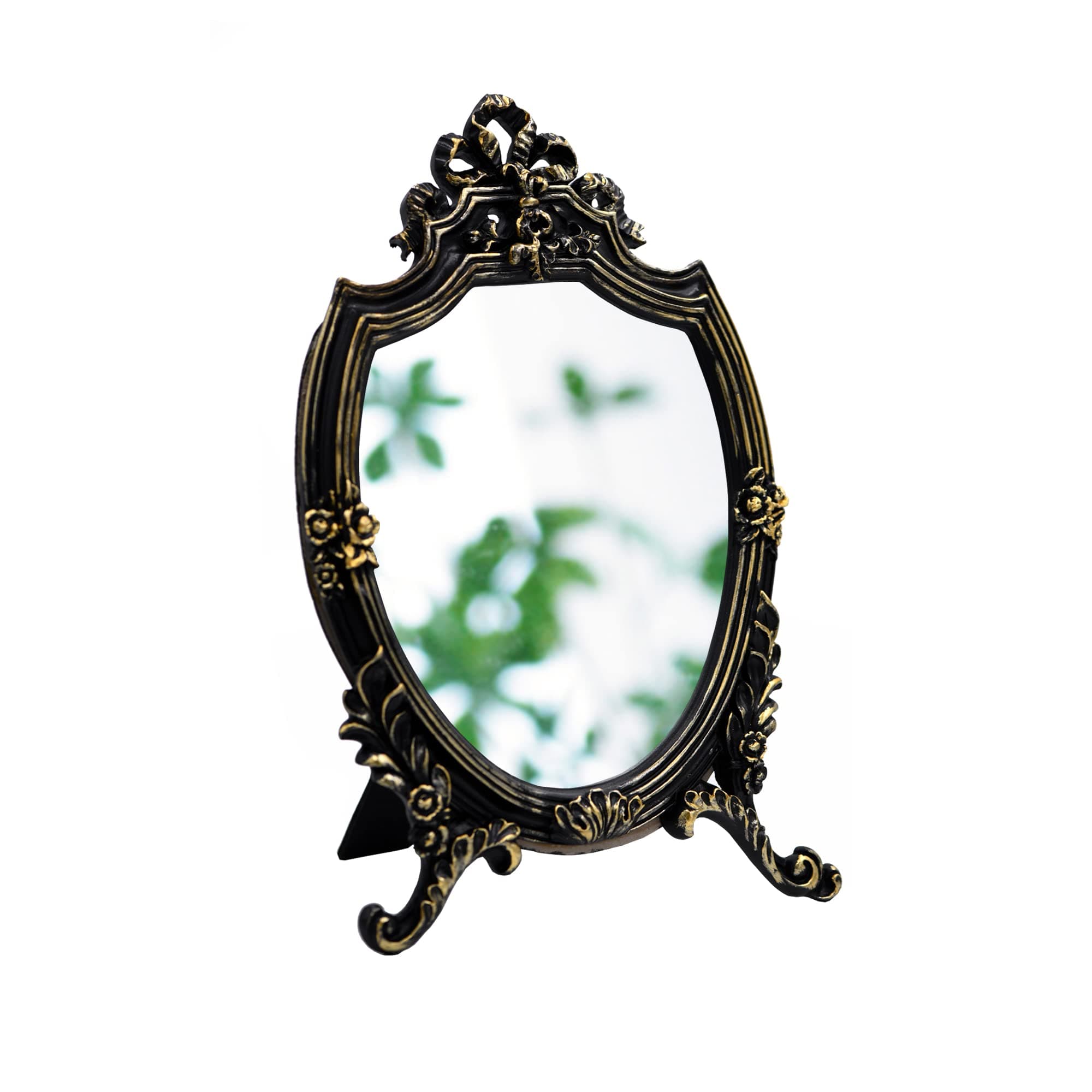 Antique Gold Resin Frame Decorative Wall Mirror