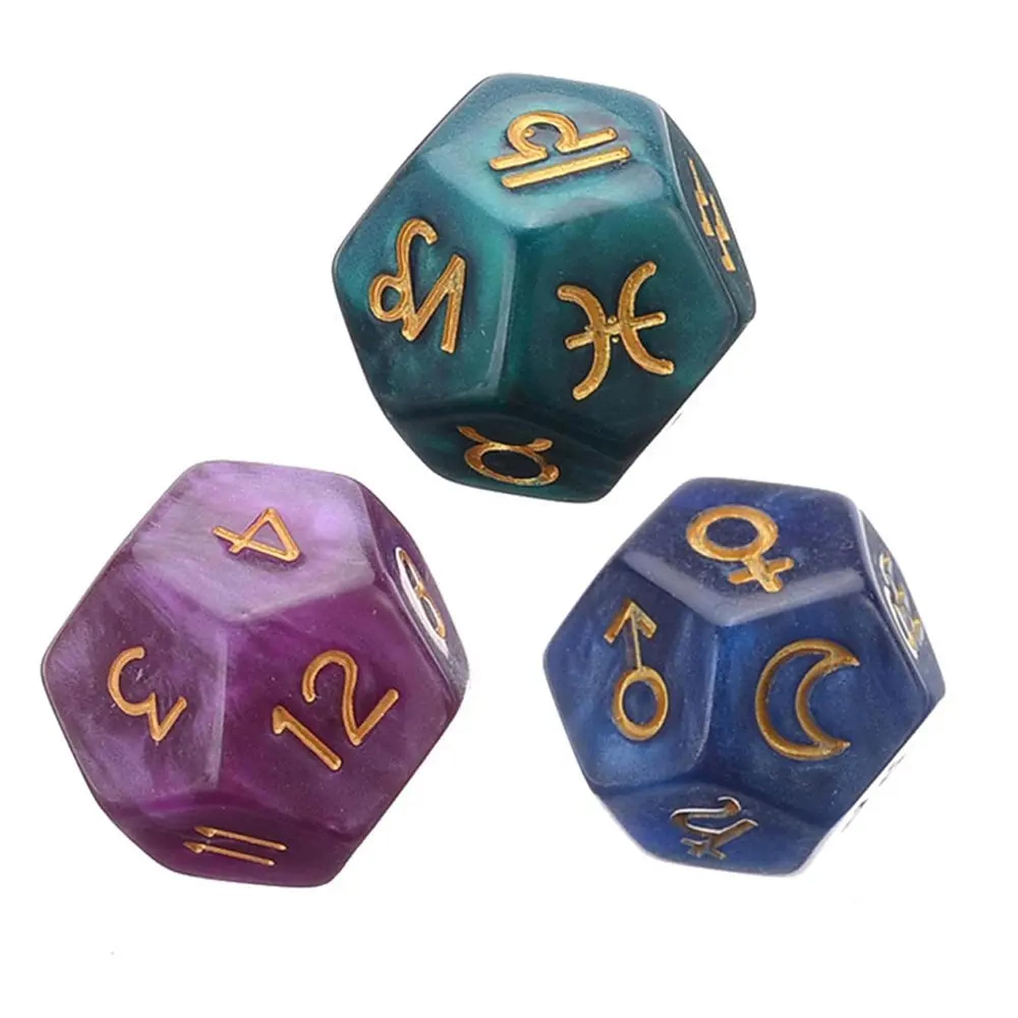 Altar Tarot Dice, Pagan Constellation Design, Witch/Wicca Divination