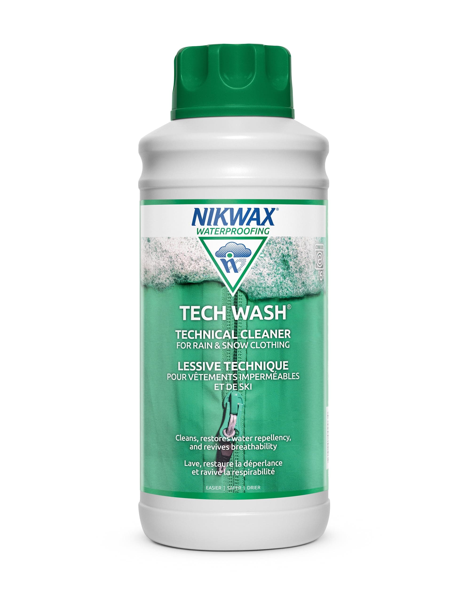 Tech Wash 34 fl. oz Tech Wash Technical Cleaner for Jackets and Outerwear, Restores Waterproofing in Rain, Ski, and Snow Gear, Safe for Gore-Tex and DWR