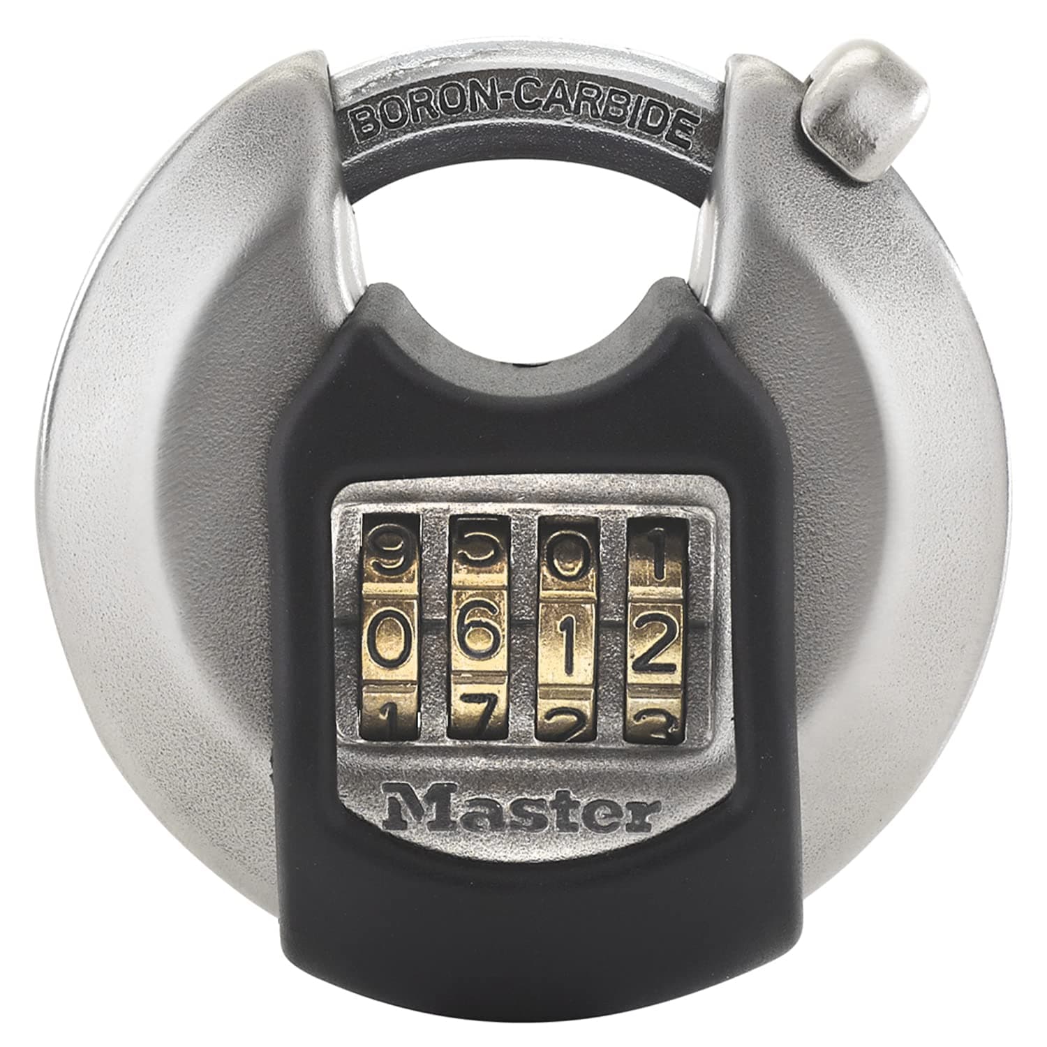 MASTER LOCK Heavy Duty Combination Padlock, Security Level 8/10, Combination, Outdoor, Stainless Steel, Weatherproof
