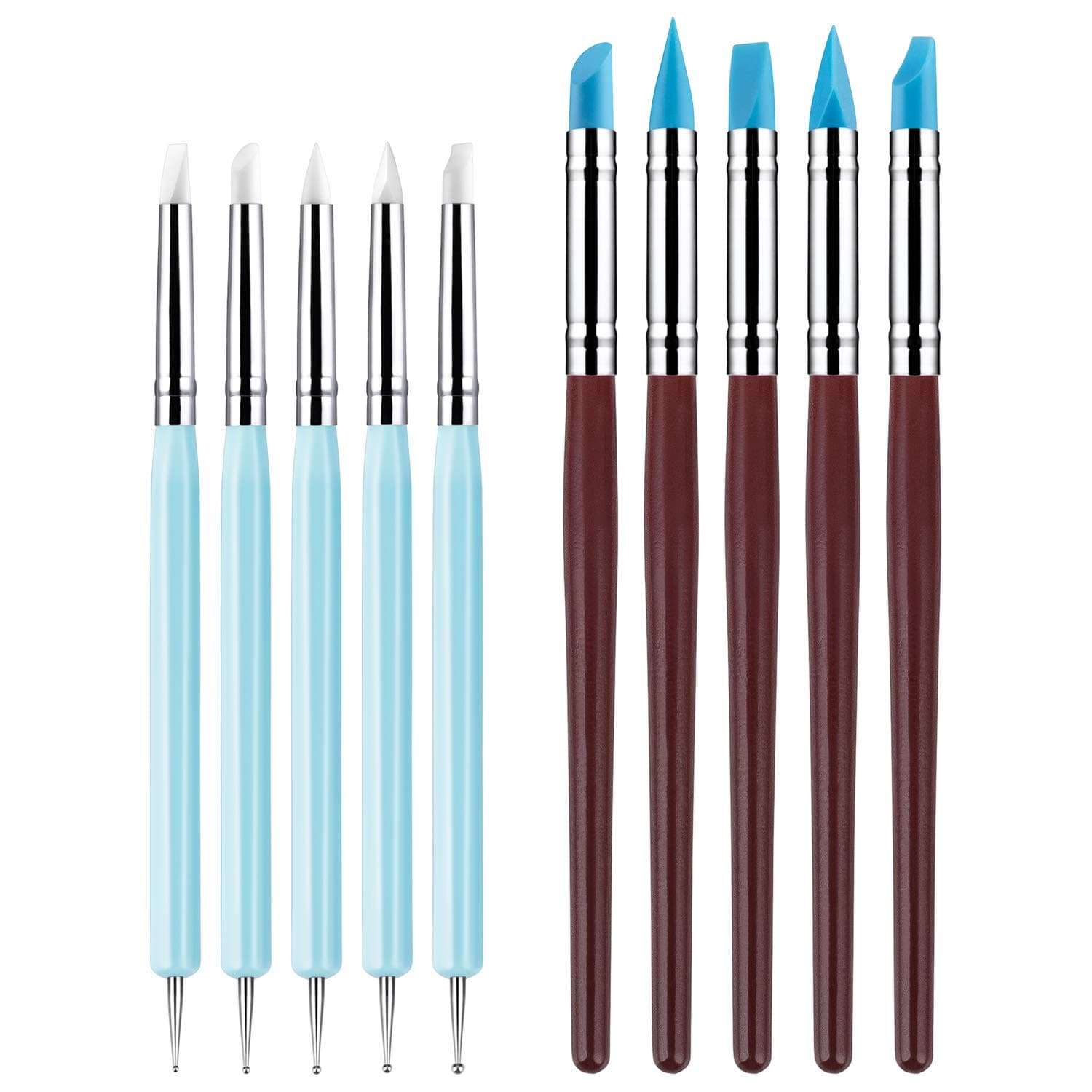 Silicone Clay Carving Tools, Modeling Dot Tools & Pottery Crafts, DIY Crafts, Silicone Tools, Silicone Carving Tools 10 Pcs