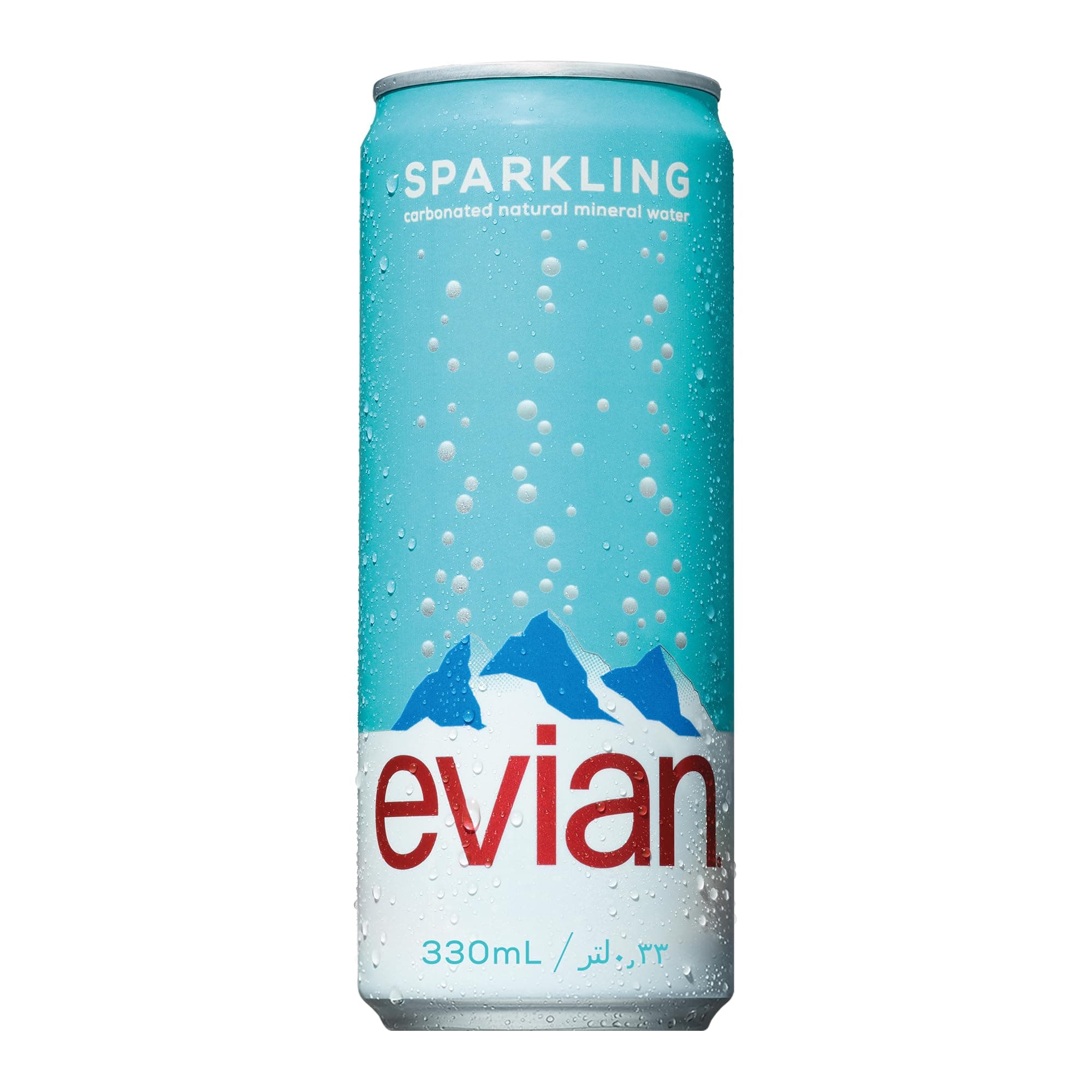 evian Sparkling Water Can 330 ml