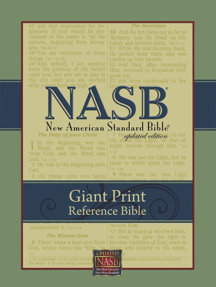 Giant Print Reference Bible-NASB