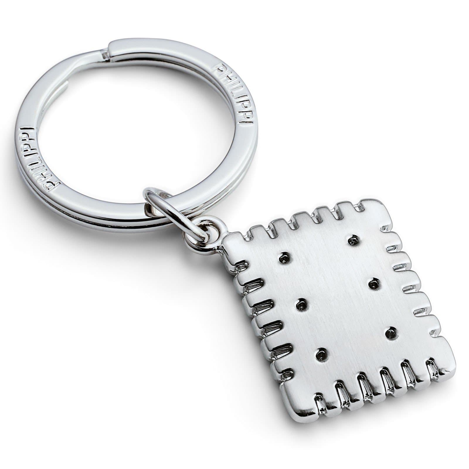 Philippi Keks Brushed Nickel Keychain