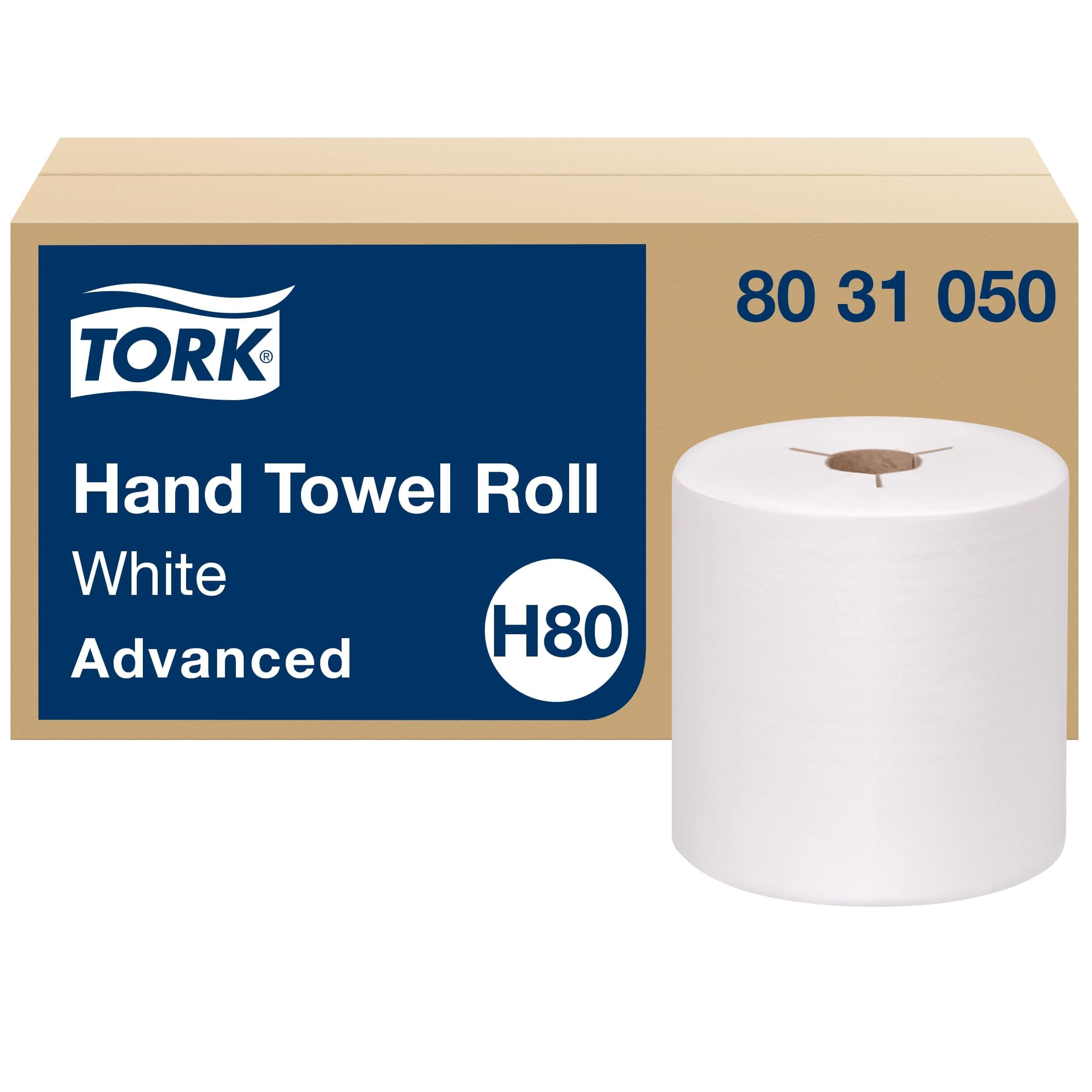 Hand Towel Roll White H80, Advanced, High Absorbency, 6 Rolls x 1000 ft, 8031050