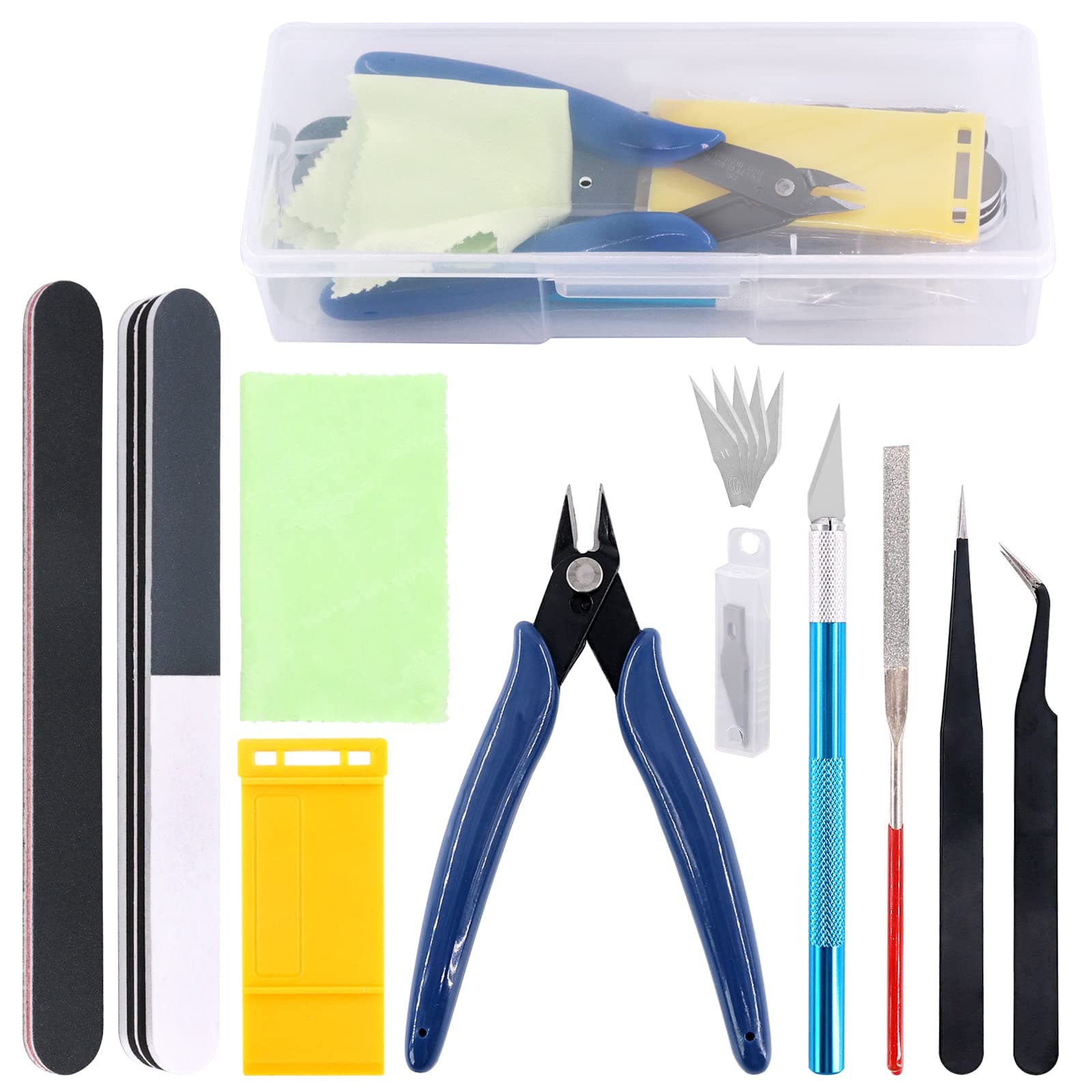10Pcs Model Tools Craft Set Modeler Building Kit for Gundam Basic Model Assembling, Building and Repairing