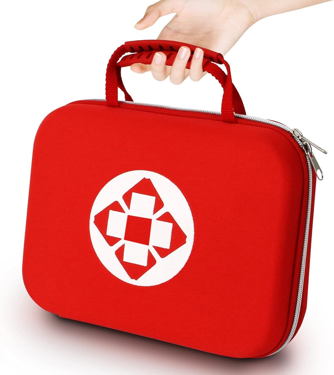 299PCS First Aid Kit Portable Red Camping Essentials Multiple Purpose Survival Kits Plus Case Emergency Set Outdoor Backpacking Gear Suitable for Hiking School Car Home YIDERBO