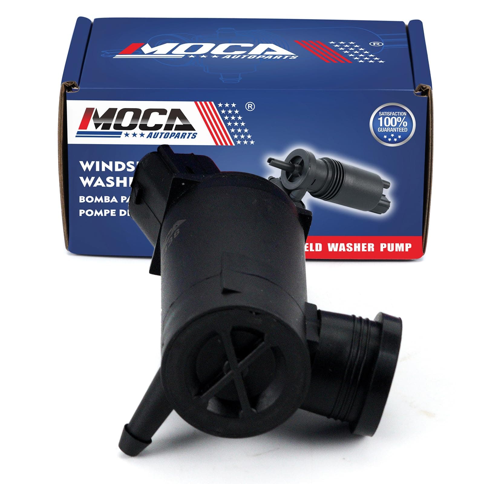 MOCA Windshield Washer Pump Compatible with 2015-2020 for Kia K900, 2017-2022 for Hyundai Ioniq, 2017-2023 for Genesis G80, 2011-2017 for Chevrolet Caprice