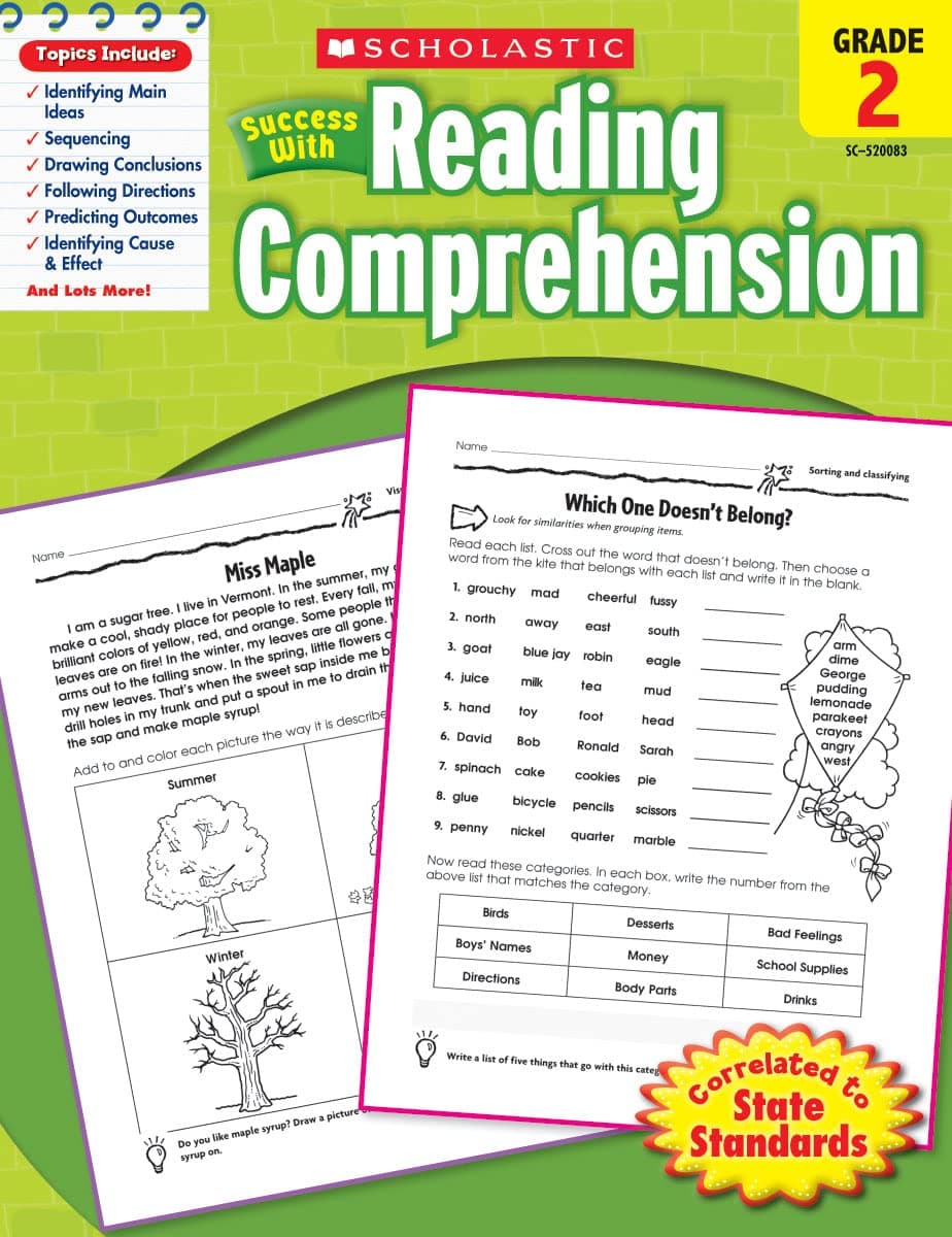 SCHOLASTIC SUCCESS WITH READING COMPREHENSION GR-2