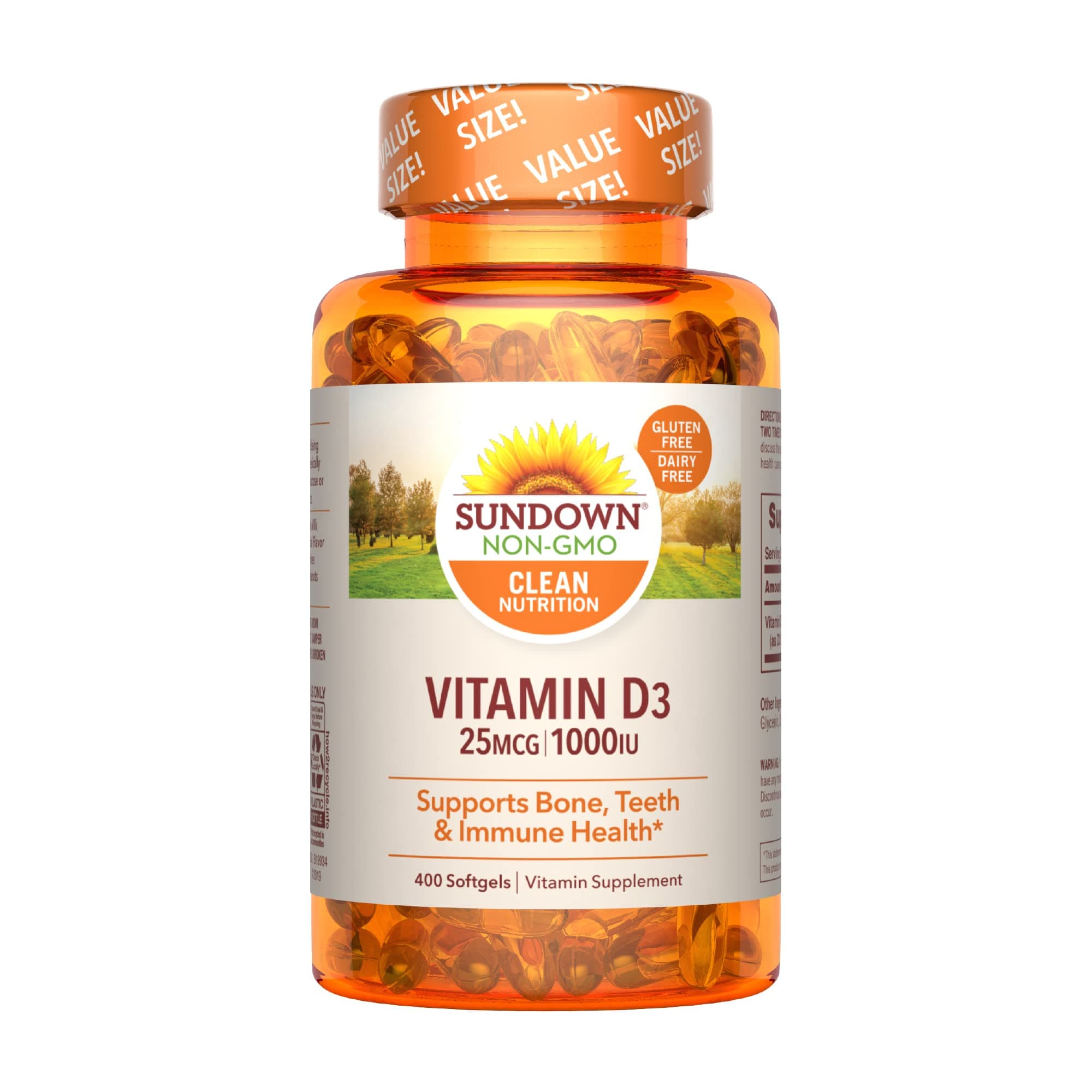 Sundown Vitamin D3, 400 Softgels
