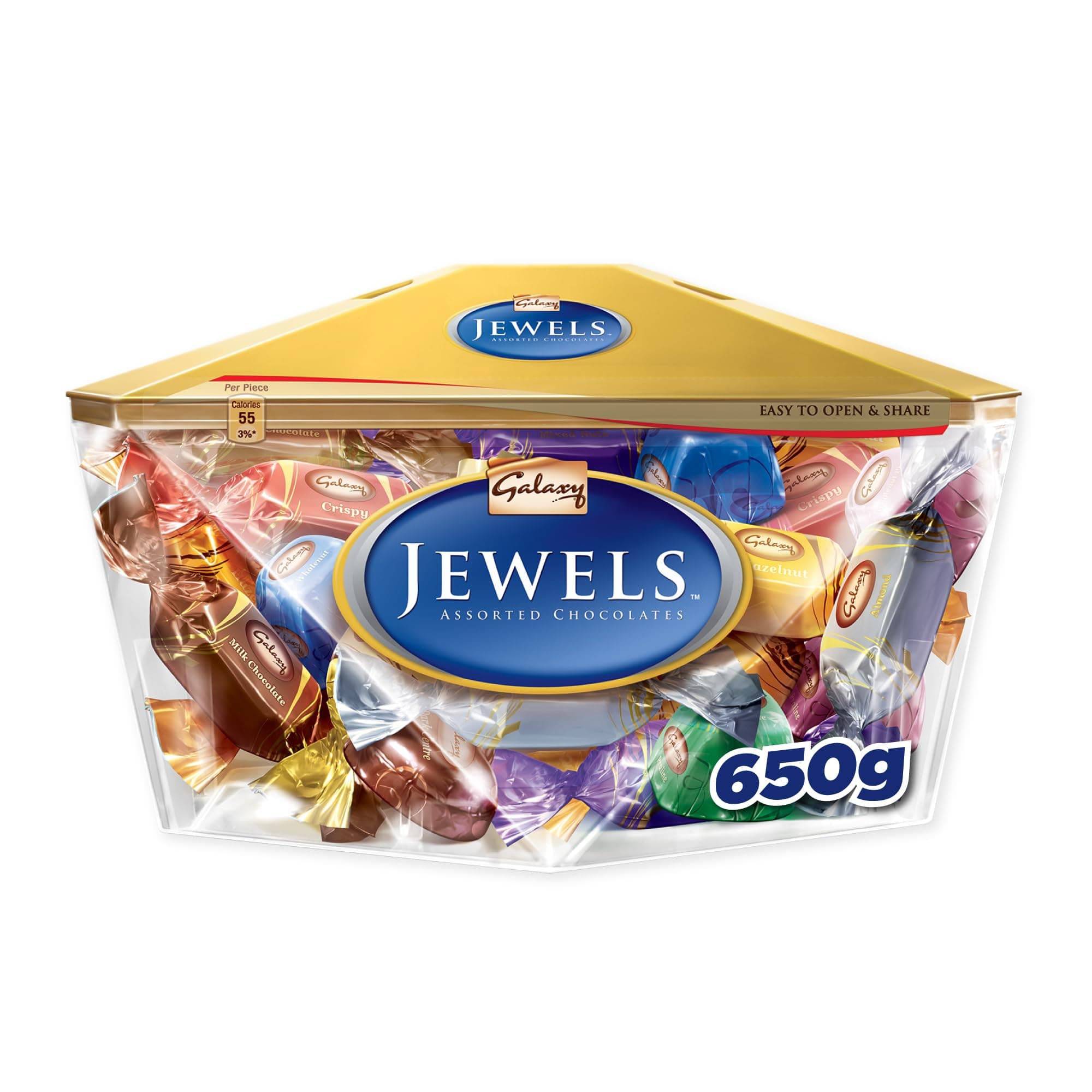 Galaxy Jewels, Assortment Gift Box of 650g, Miniature Pralines, Galaxy Flavor Combination