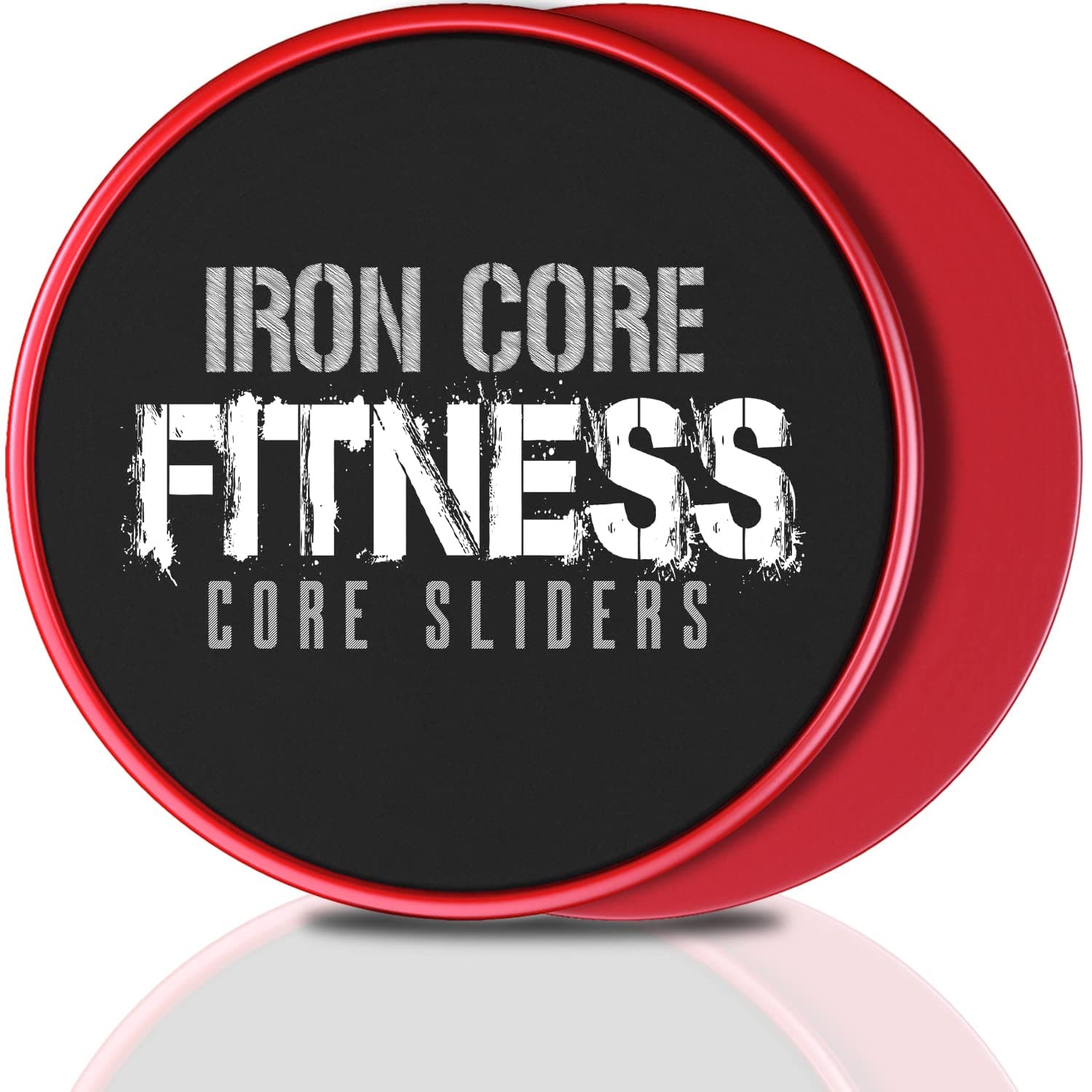 Iron Core Fitness 2 x Dual Sided Core Sliders Ultimate Core Trainer | Gym, Home Abdominal & Total Body Workout Equipment | for use on All Surfaces