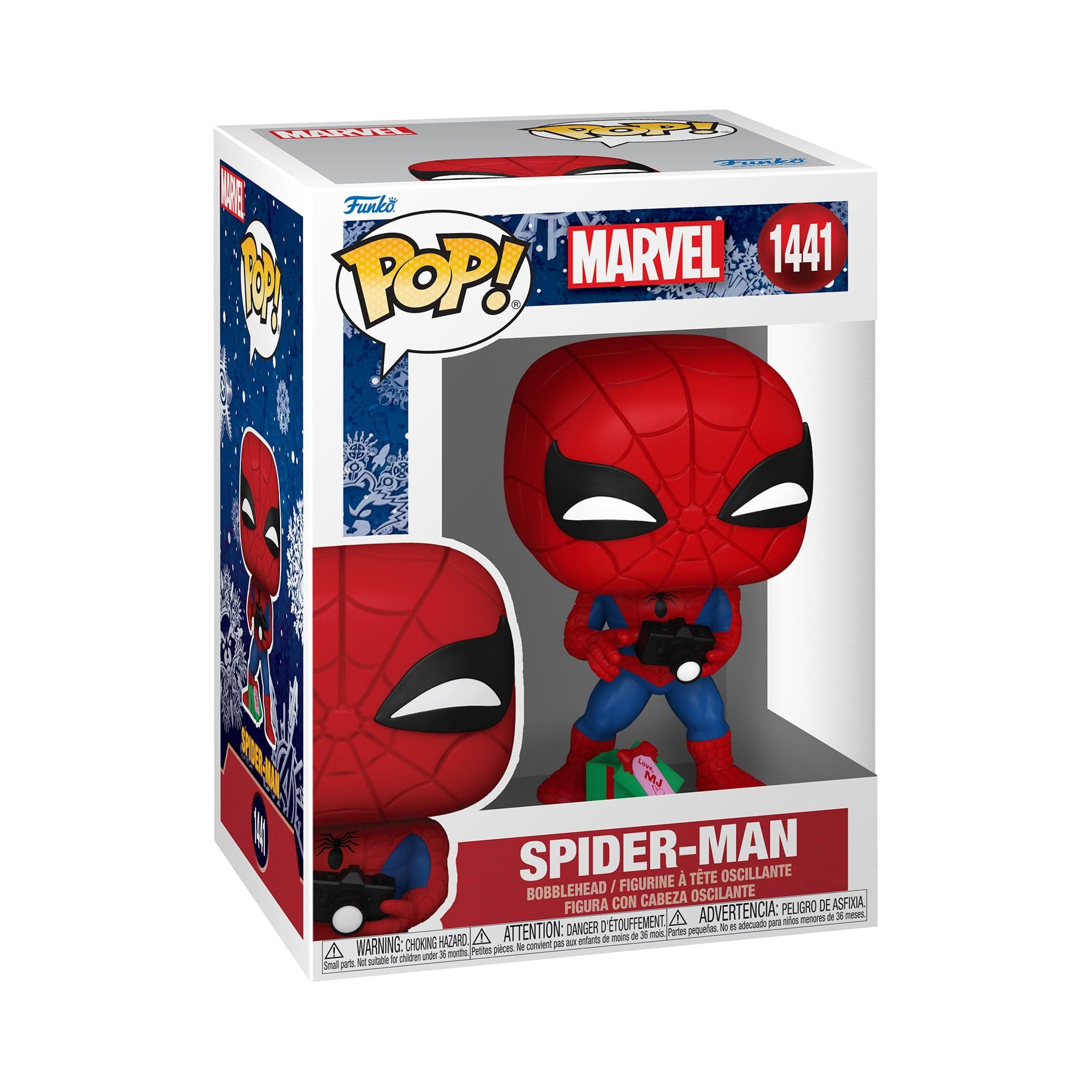 POP! Marvel: Spiderman with Open Gift - Spider-Man - Marvel Comics - Collectable Vinyl Figure - Gift Idea - Official Merchandise - for Kids & Adults - Comic Books Fans