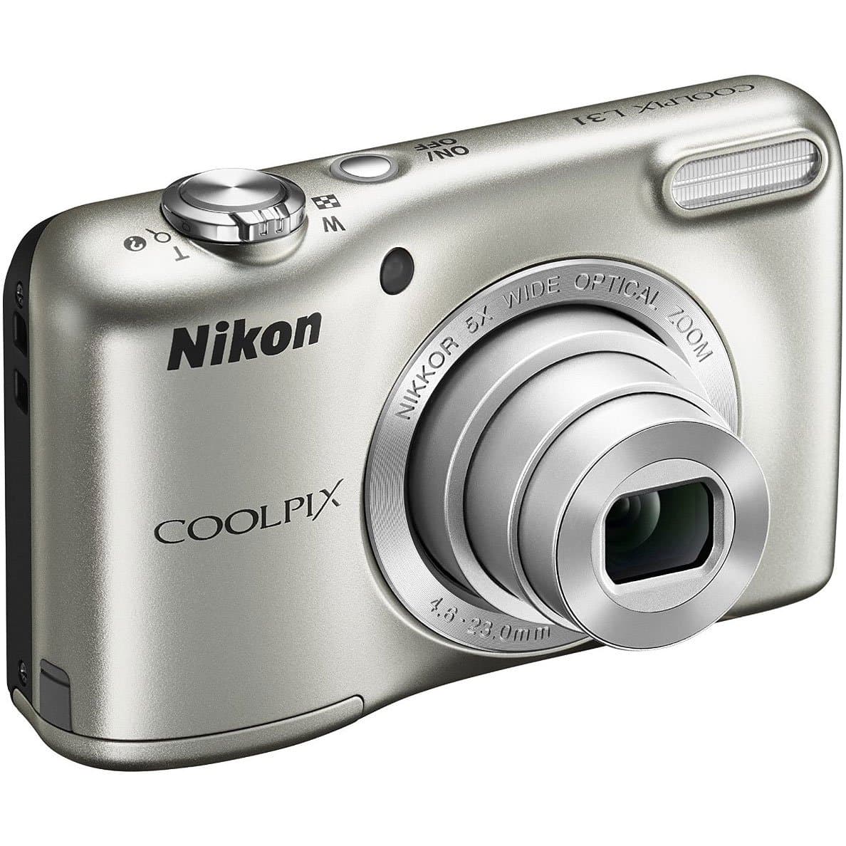 Nikon COOLPIX L31 16.1MP Compact Digital Camera 5X Optical Zoom and 2.7-inch Lens