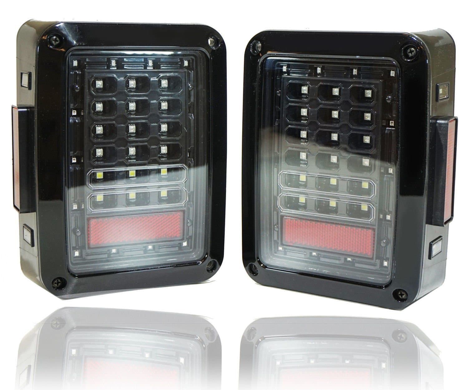 For 07-16 Jeep Reverse Lamp Flash Tail Light Wrangler JK Replacement Turn Signal Brake Rear Light Daytime European version