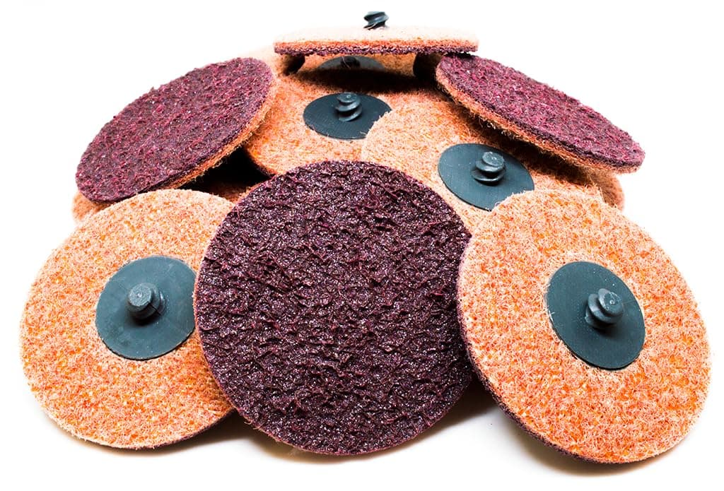 Benchmark Abrasives 3 Inch Sanding Discs Quick Change Nylon Surface Conditioning Discs, Drill & Die Grinder Sanding Disc Rust Remover for Metal Paint Stripper & Removal, Polishing - (25 Pack)(Medium)