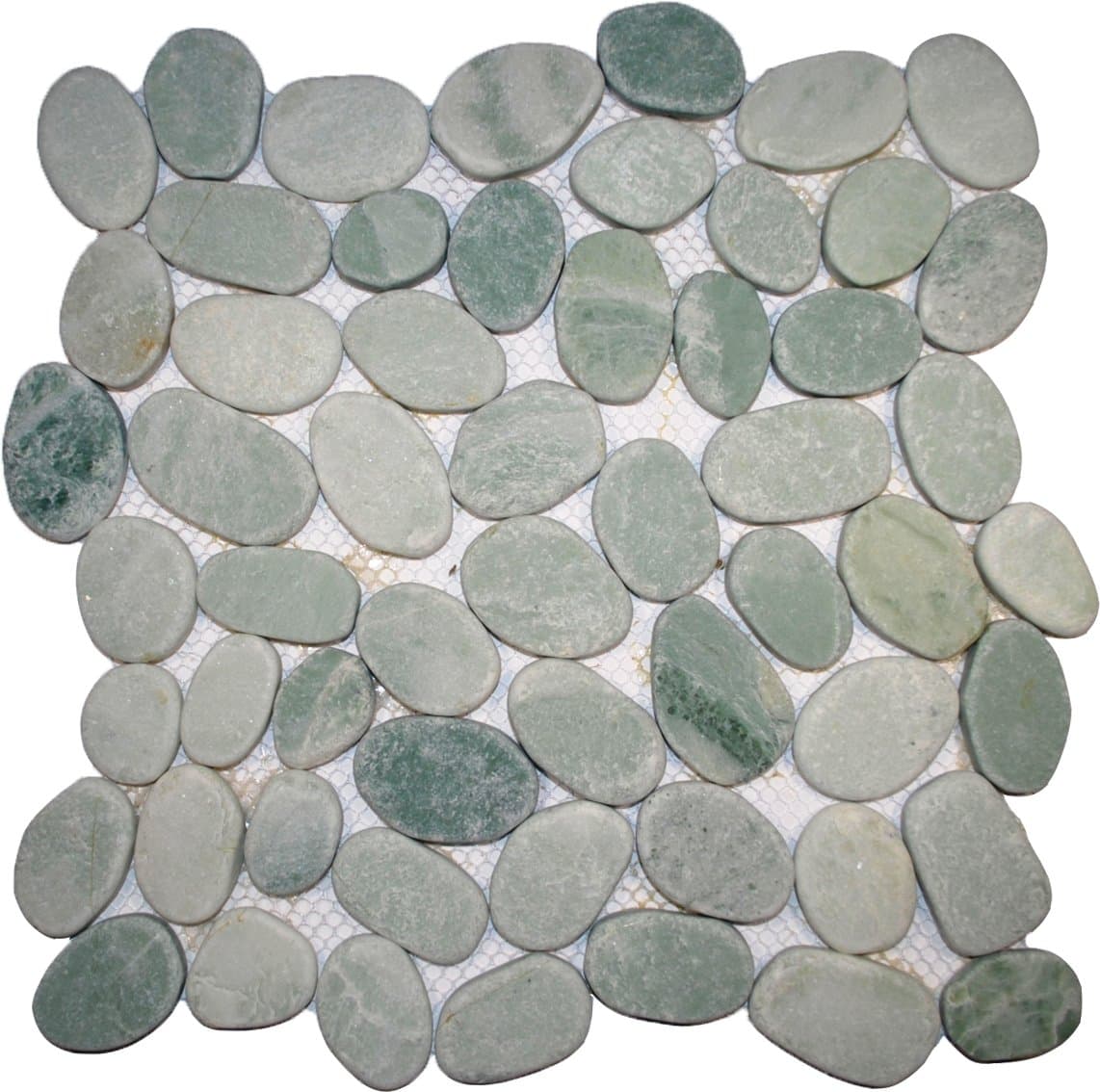 Sliced Green Pebble Tile 12x12