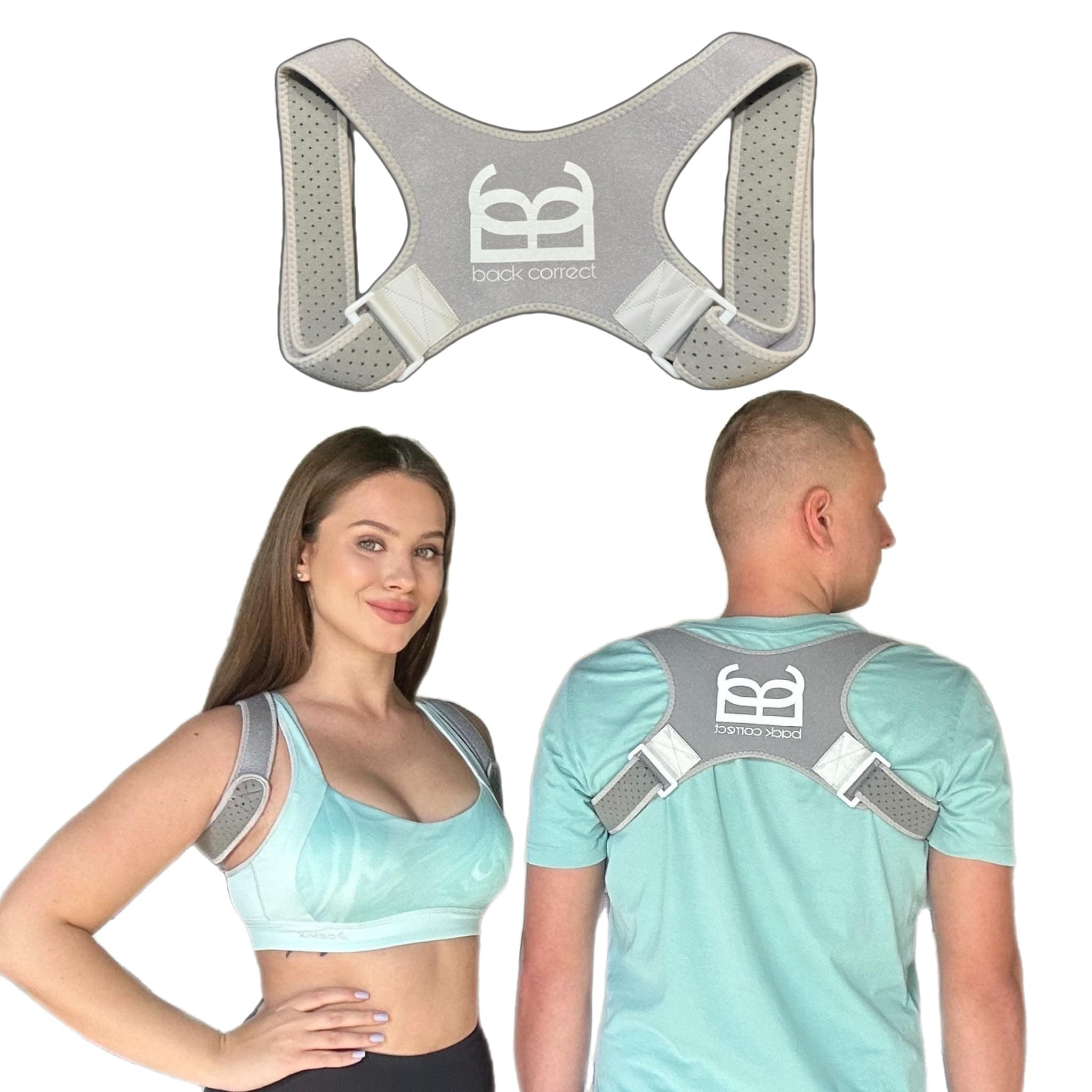 Posture Corrector – Relieve Back & Shoulder Pain, Improve Posture – Adjustable & Invisible Back Brace for Men & Women – All-Day Comfort (XS-L)
