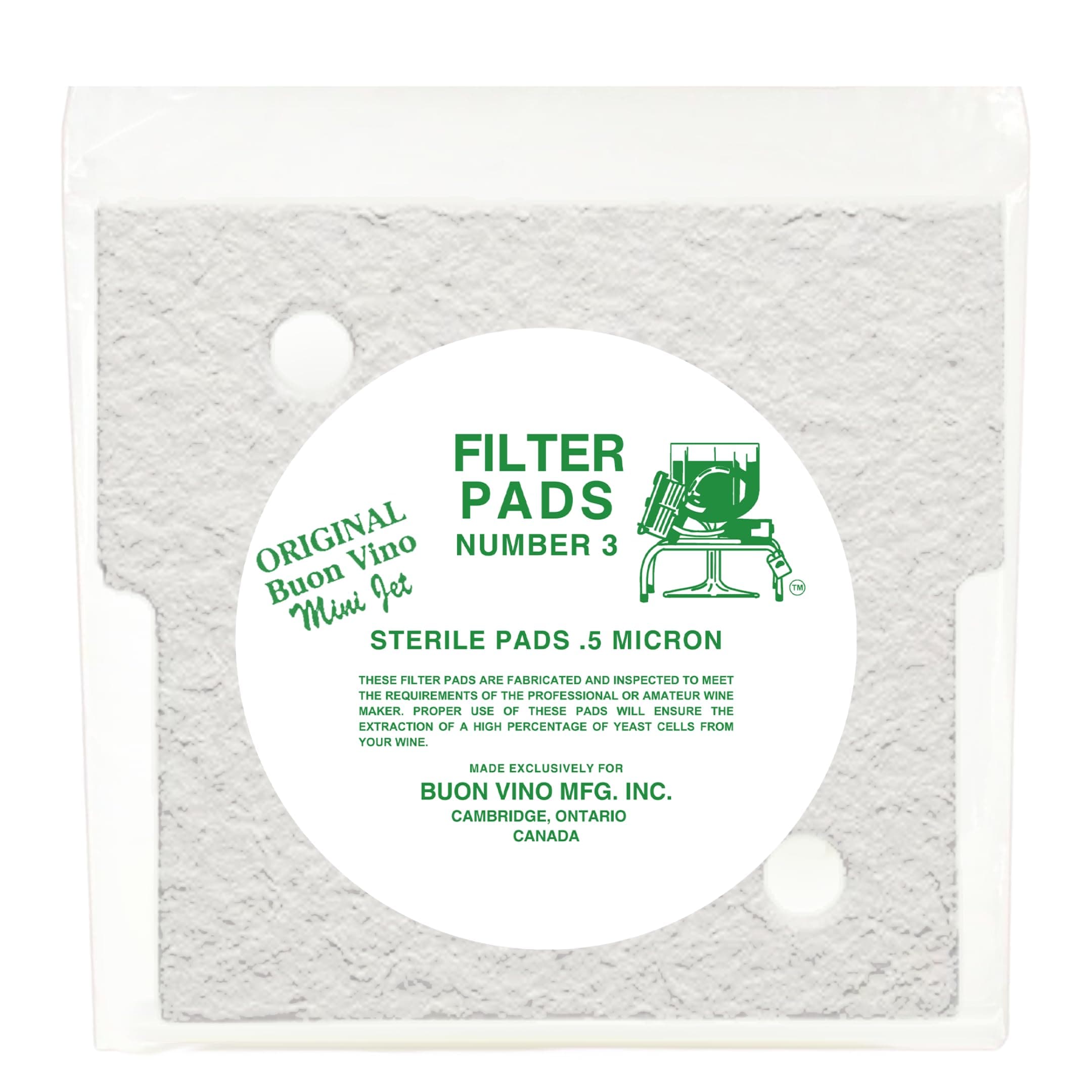 Mini Jet Filter Pads (3) - Sterile