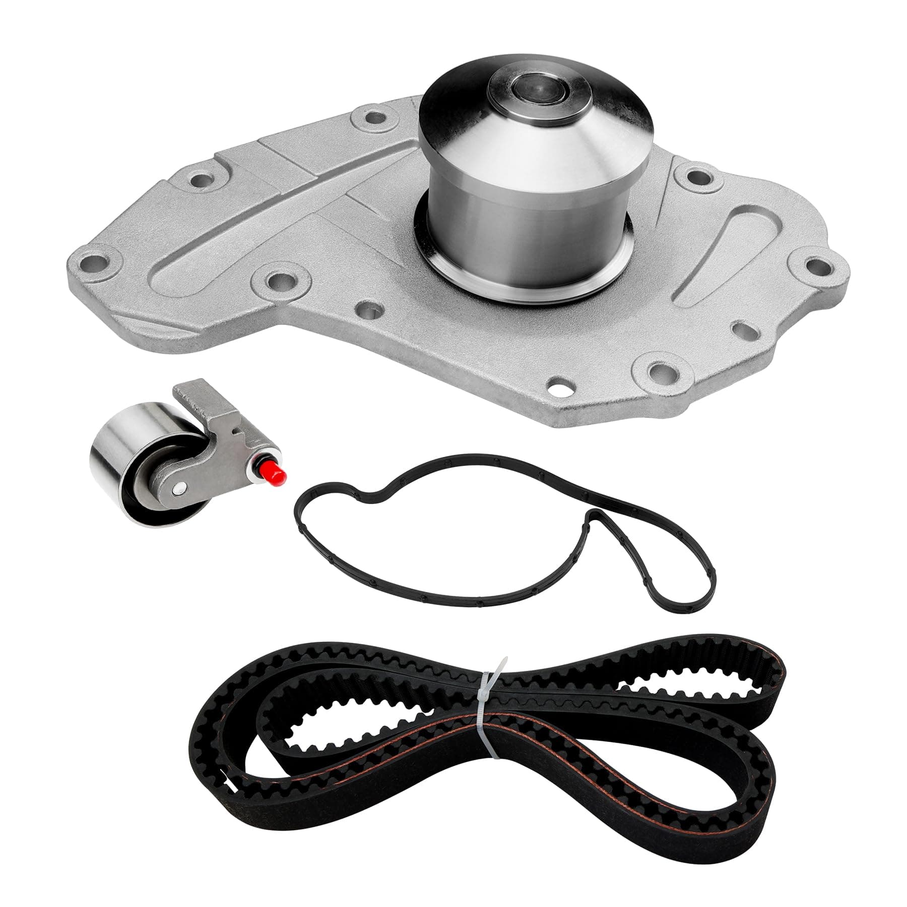 Engine Timing Belt Kit with Water Pump | Compatible with 2005-2010 Chrysler, Dodge & Volkswagen Vehicles 3.5L 4.0L V6 SOHC 24 VALVE Engine | Replaces# TS26295A, TBK295L