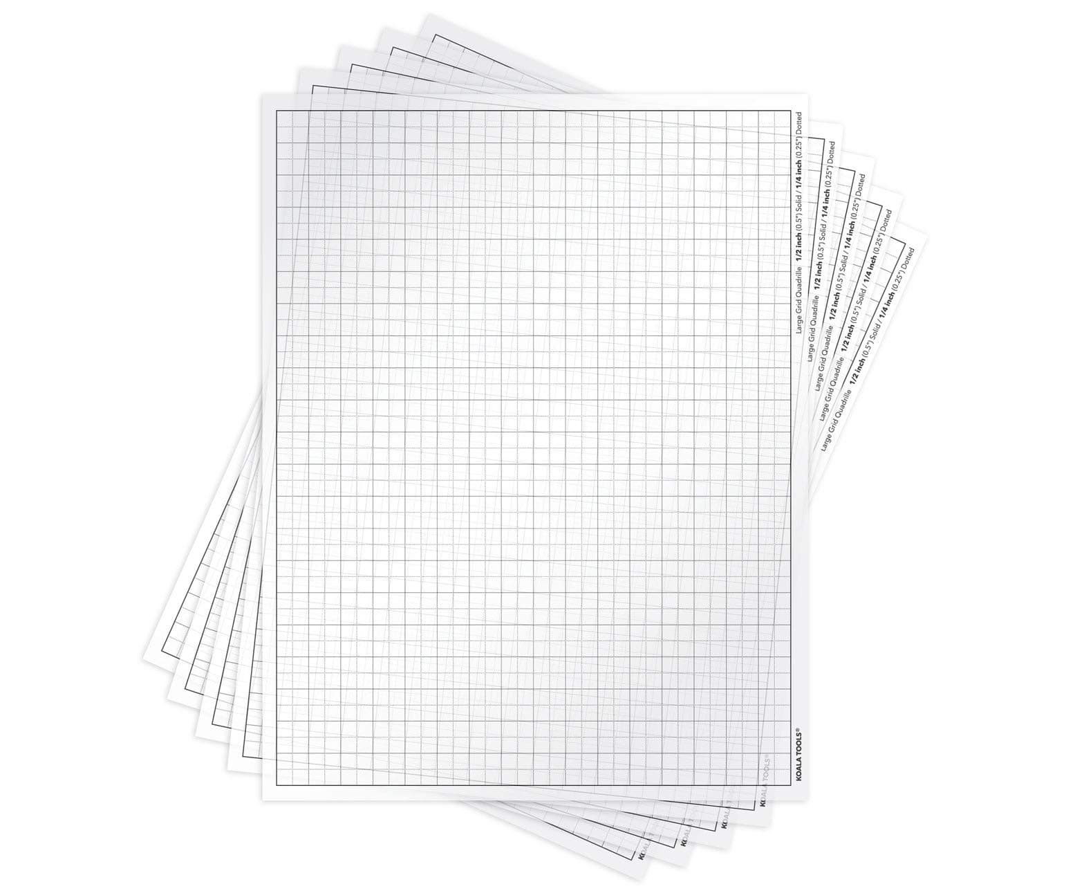 - Koala Tools | Quadrille Grid Transparency Sheets (Pack of 5) - 8.5" x 11" | Overhead Projector and Light Box Transparencies - Tracing Film for Sketching & Drawing