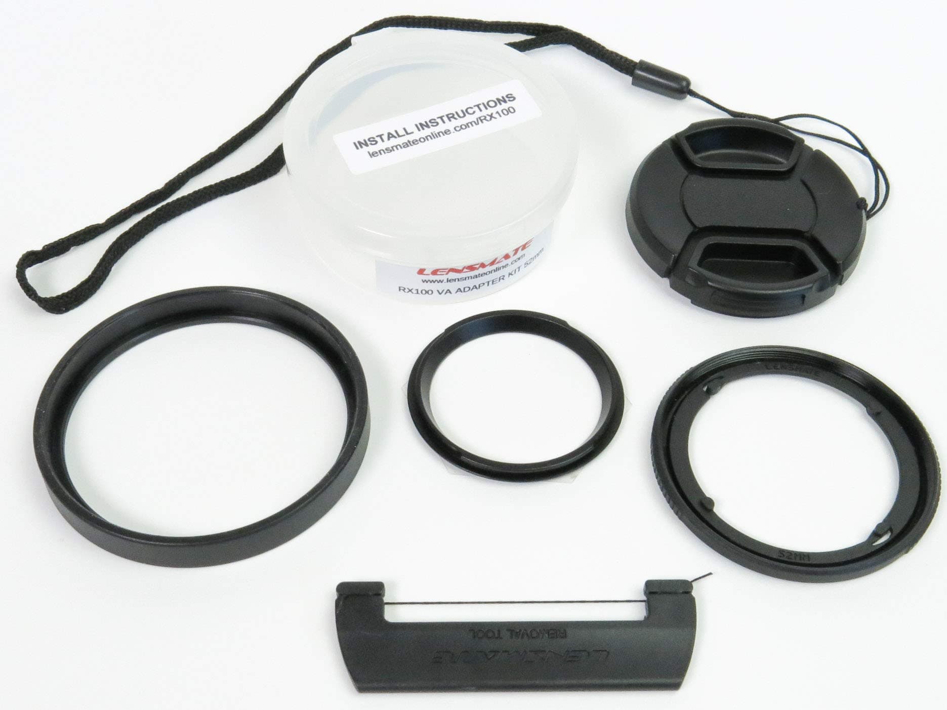 Lensmate Quick-Change Filter Adapter Kit for Sony Rx100 Va (Also Fits Rx100 V & Iv) - 52mm