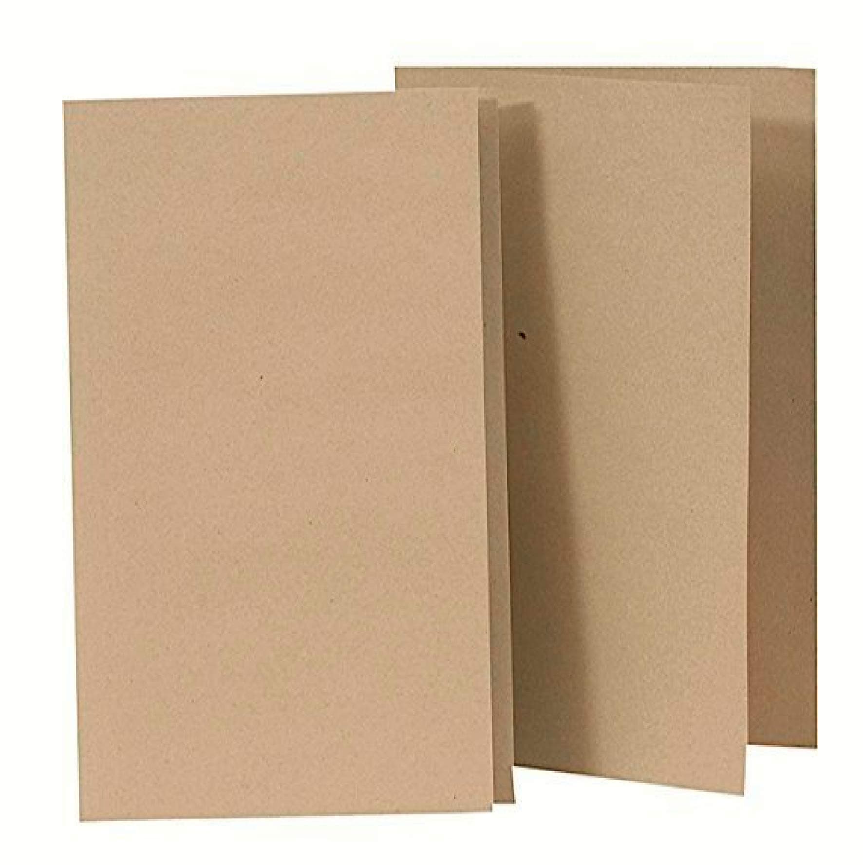 60 x A4 Foolscap Square Cut Folders Buff Brown Document Wallets
