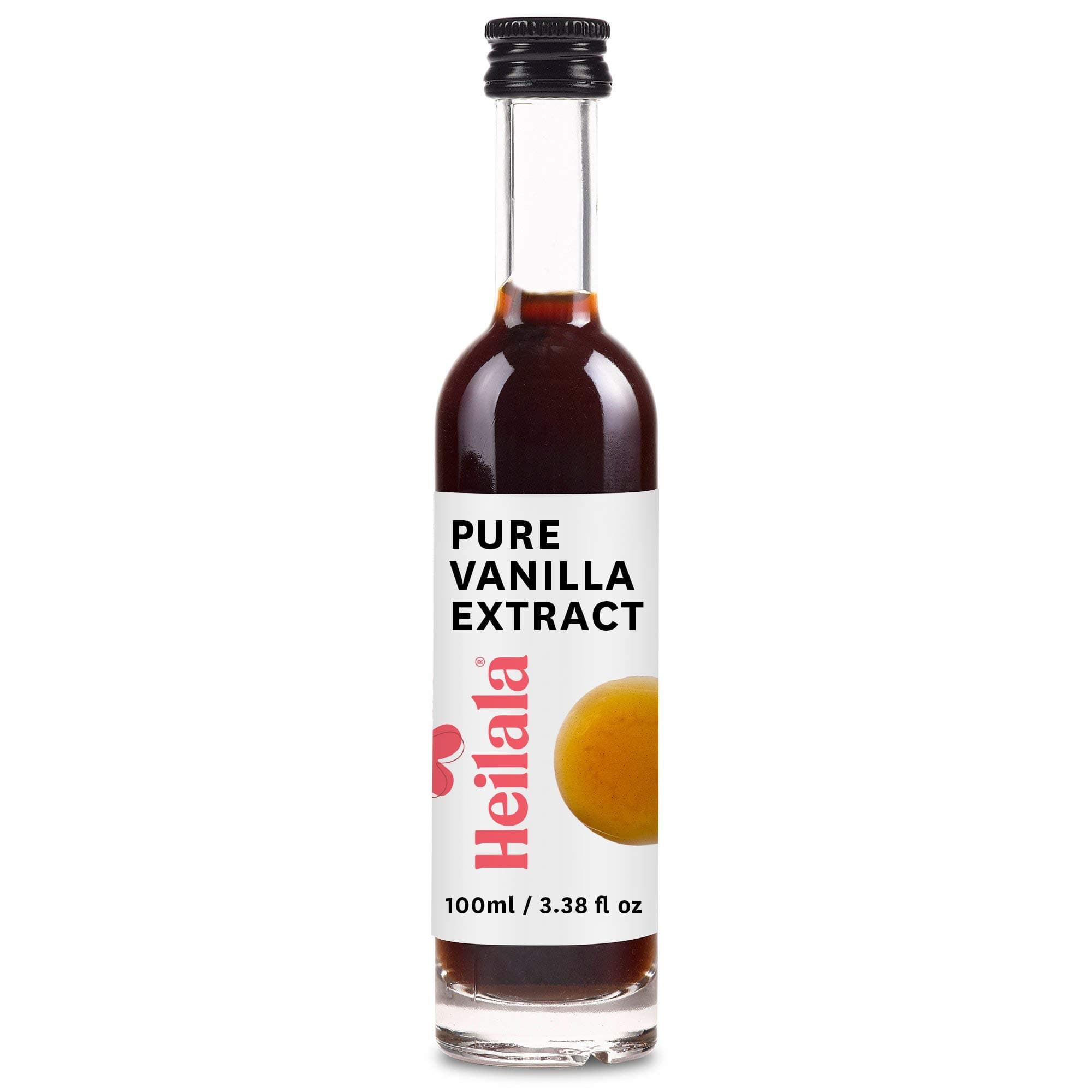 HeilalaPure Vanilla Extract - Hand-Selected, Ethically Sourced & Cold-Pressed Bourbon Vanilla - 100ml
