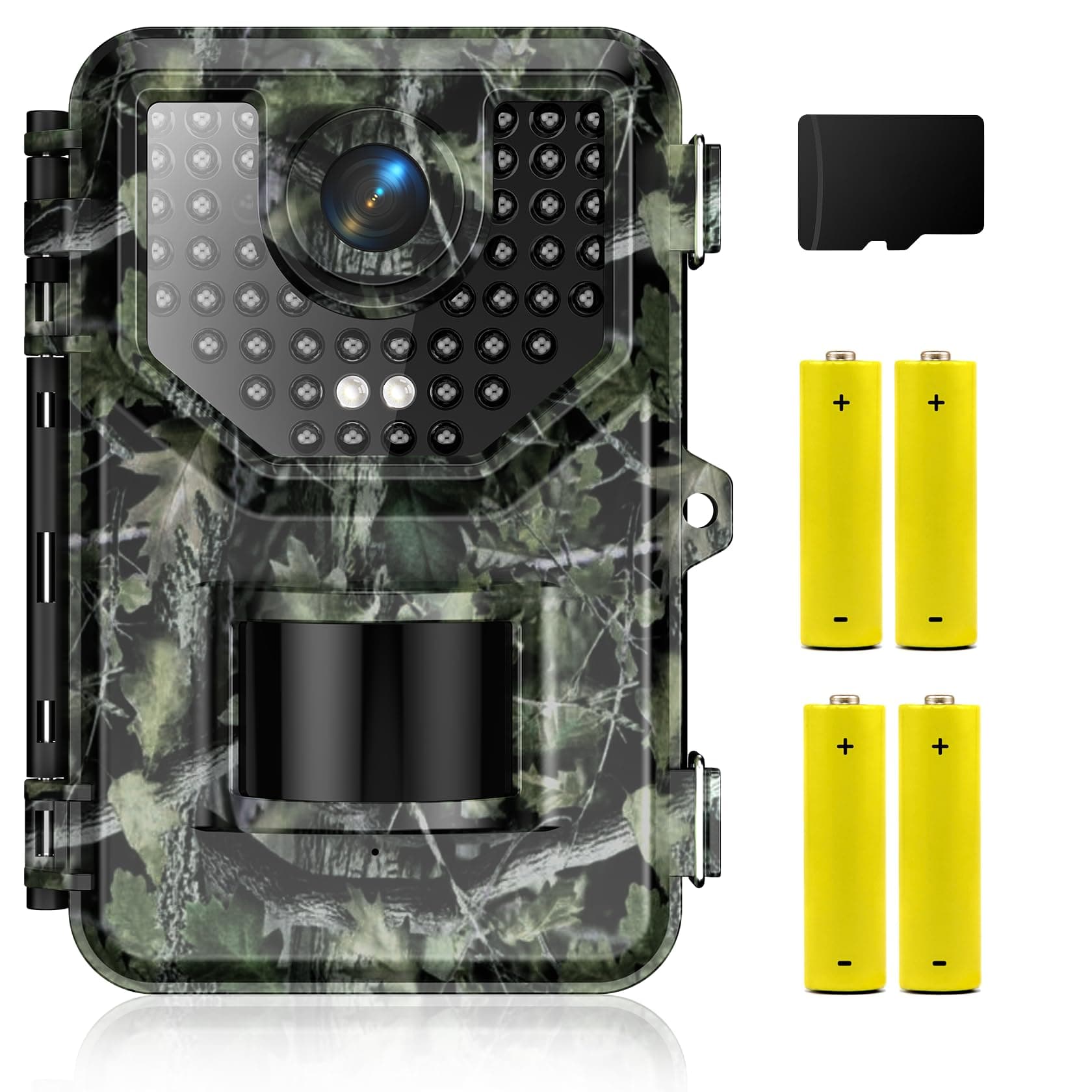 Vikeri Trail Camera, 4K 48MP Game Camera with Night Vision Motion Activated Waterproof 130°Wide-Angle, 0.05s Trigger Hunting Trail Cam with 48pcs No Glow Infrared LED for Wildlife Monitoring