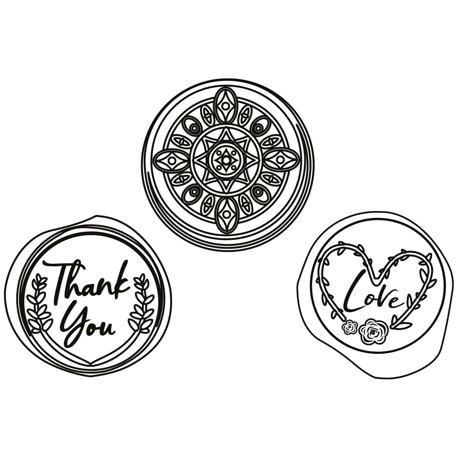 Sizzix 3-D Impresslits Embossing Folder Lace Border by Kath Breen, 665744, Wax Seals, One Size