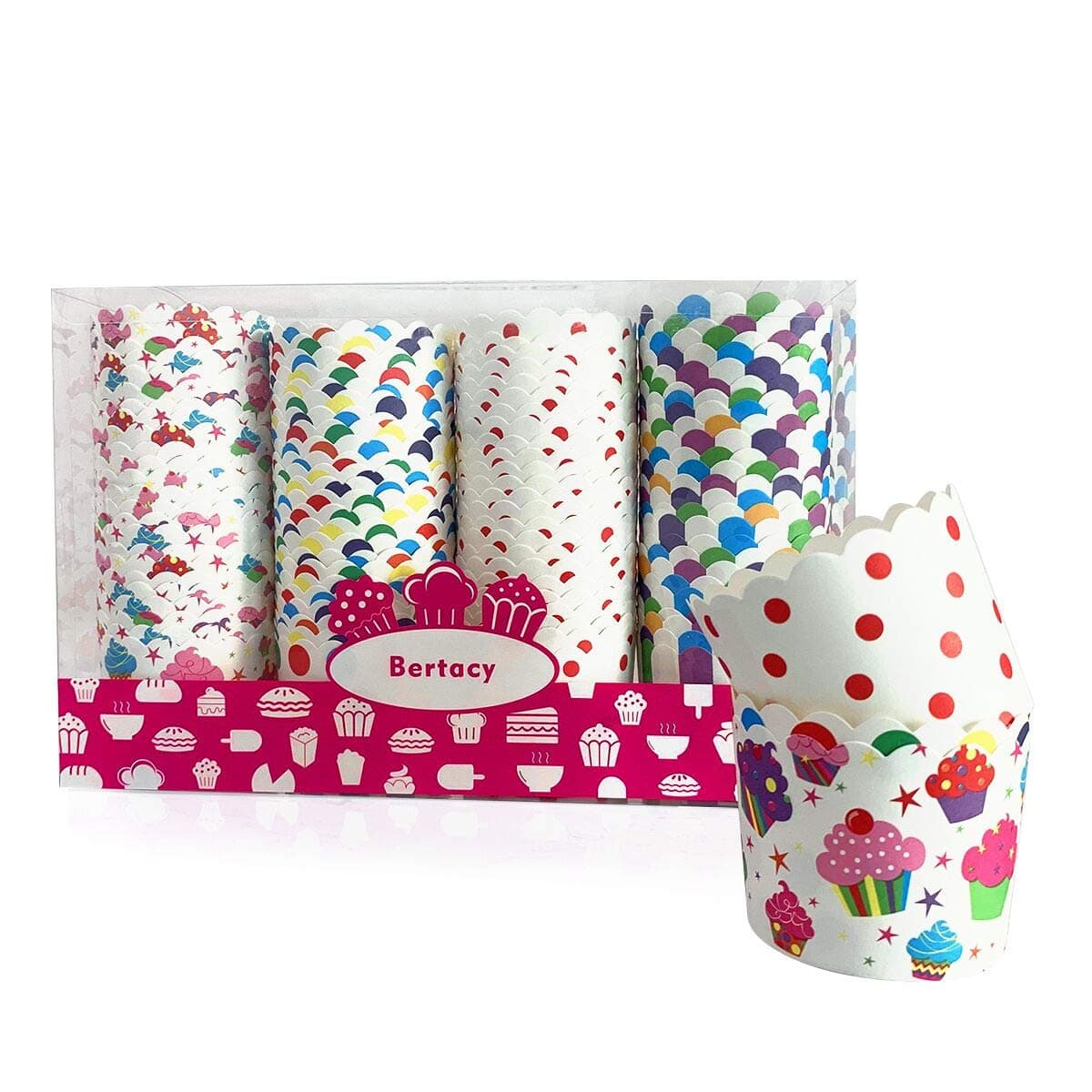 Quality Cupcake Baking Cups Disposable Cake Baking Cup Cupcake Muffin Fit Home Party(100pcs)