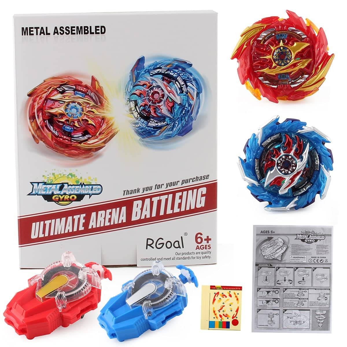 Bey Battle Evolution Attack Battling Tops Burst Gyro High Performance Starter Set with Launcher (2 in 1)