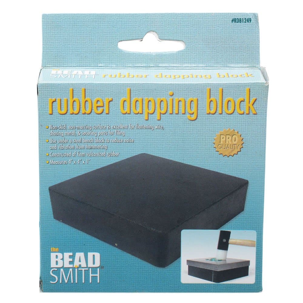Beadsmith Rubber Bench / Dapping Block - 4" x 4" _ From RawTreasures