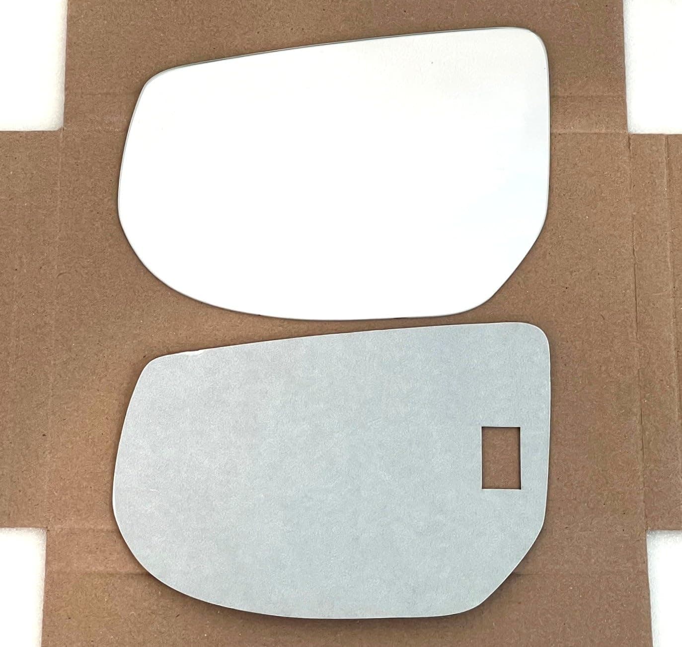 New Replacement Flat Mirror Glass with Full Size Adhesive for 2013-2019 Cadillac XTS Driver Side View Left LH