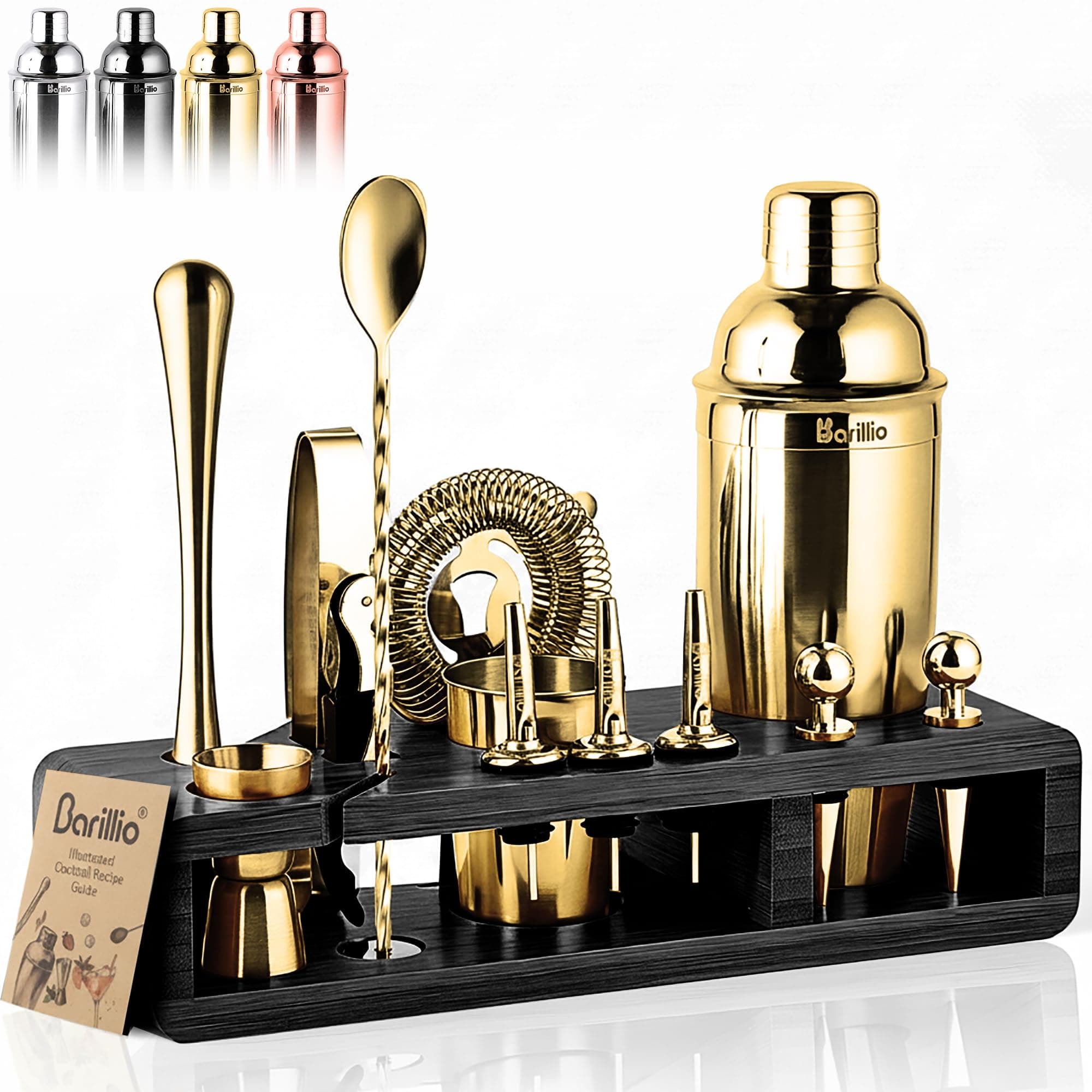 Bartender kit Black Stand Gold Tools…