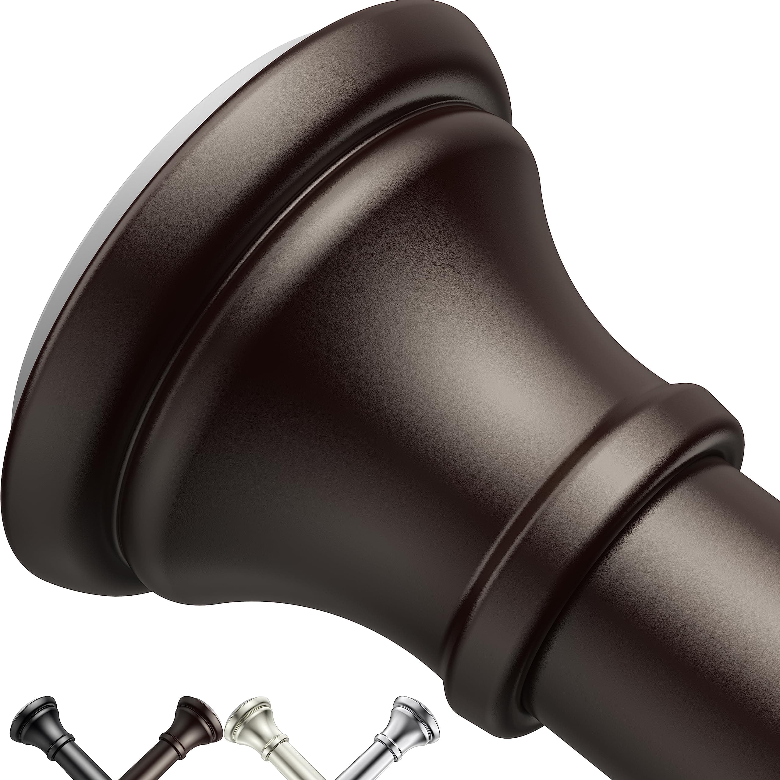 Bronze shower curtain rod