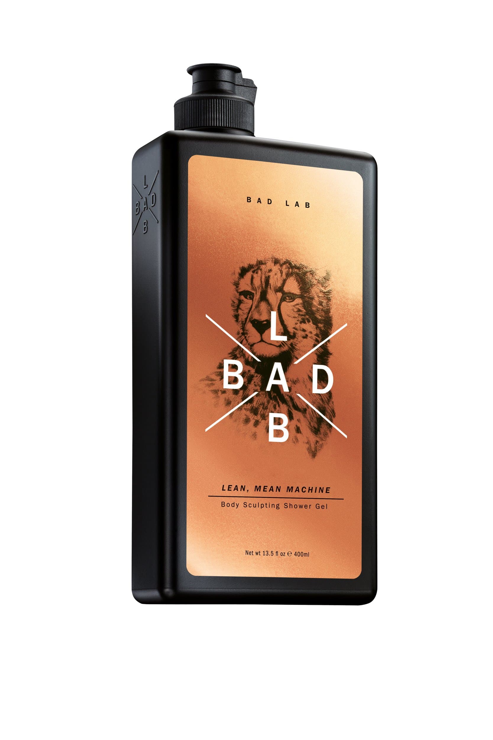 Bad Lab Lean, Mean Machine Shower Gel | Post-Workout Body Sculpting Body Wash for Men Enriched with Skin-Fatigue Fighting Chronodyn™ and Rejuvenating Dragon’s Blood (400ml)